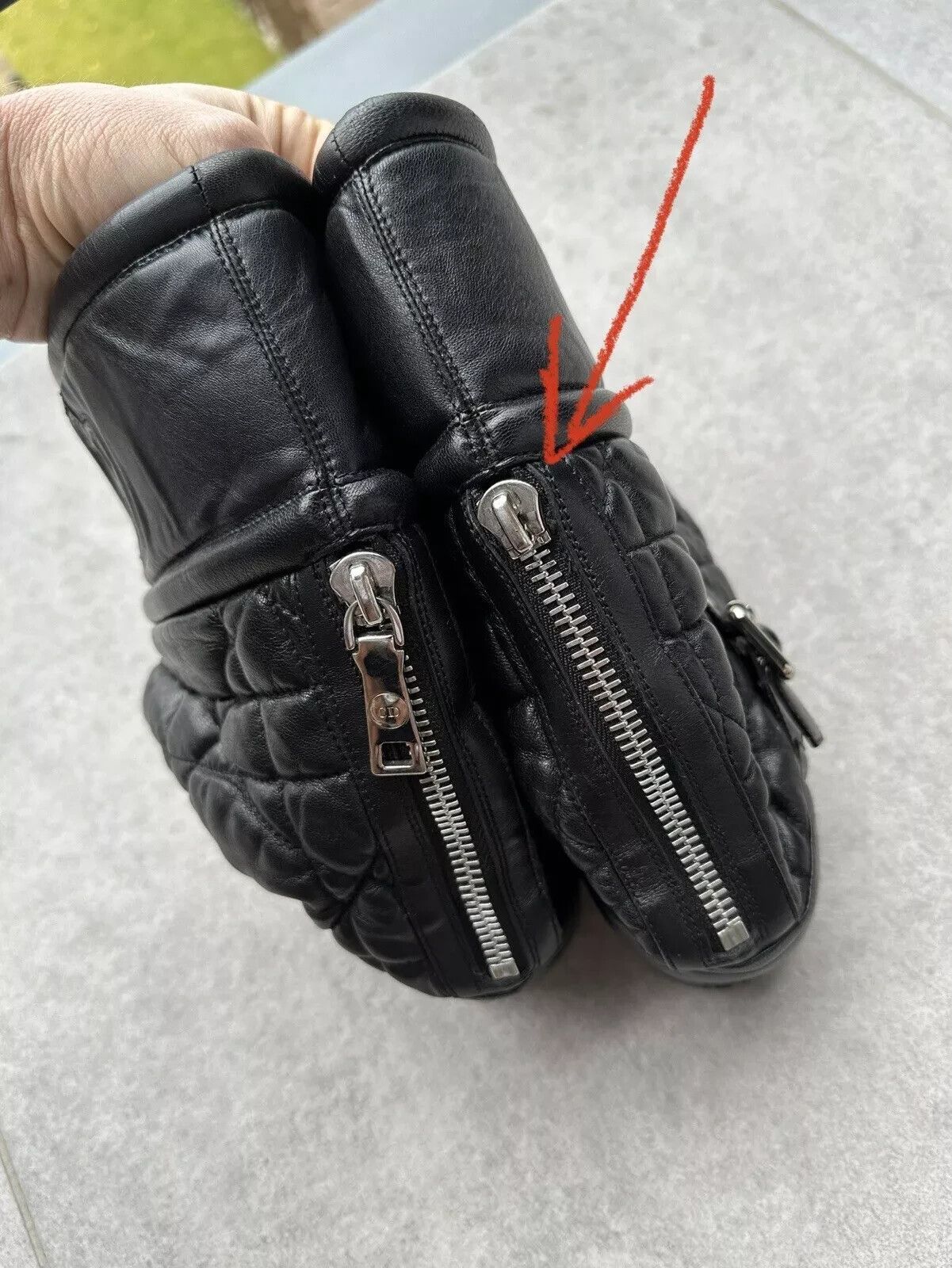 Dior CD Christian DIOR vintage women soft leather QUILTED BOOTS Size US 7.5 / IT 37.5 - 17 Thumbnail