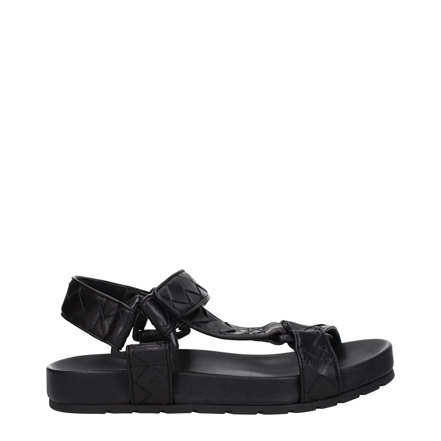 Bottega Veneta ob1o1e0325 Leather Sandals in Black Size US 8 / EU 41 - 1 Thumbnail