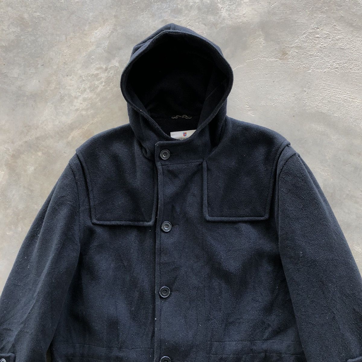 Original Montgomery MONTGOMERY Duffle Wool Hooded Coat Size US M / EU 48-50 / 2 - 4 Thumbnail