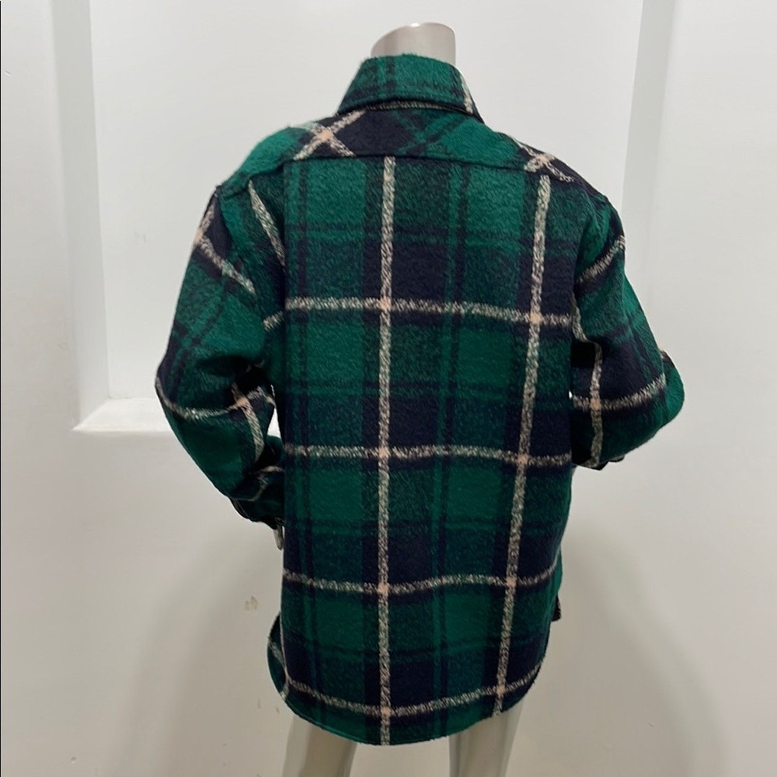 Other Charlie Luciano Unisex Green Plaid Flannel Shacket M Size M / US 6-8 / IT 42-44 - 15 Thumbnail