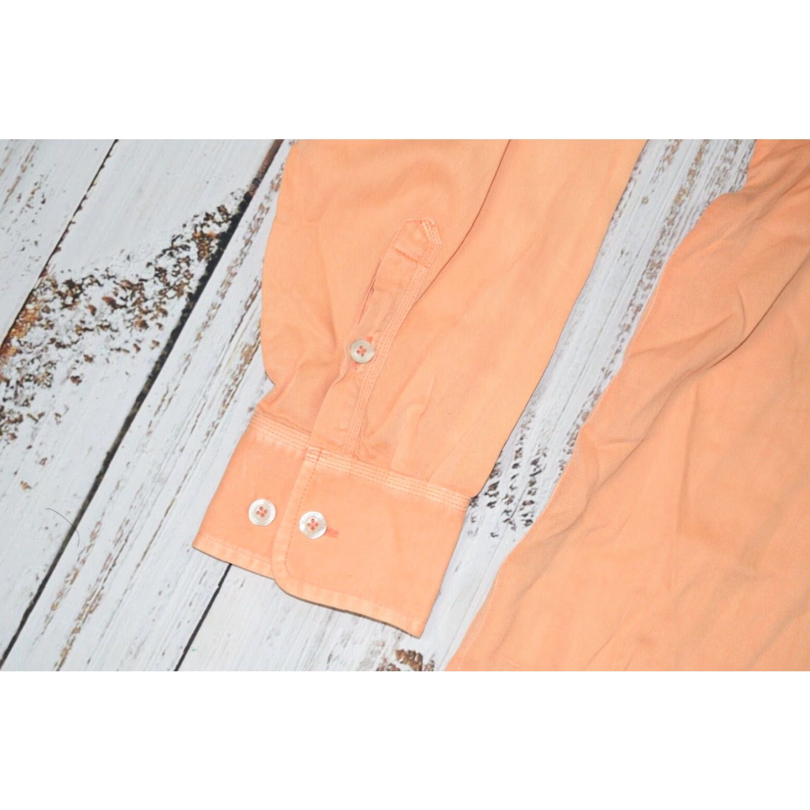 Tommy Bahama Tommy Bahama Men's Button-Up Shirt L/S Orange Casual Tencel Cotton Aloha 2020s Size US L / EU 52-54 / 3 - 3 Thumbnail