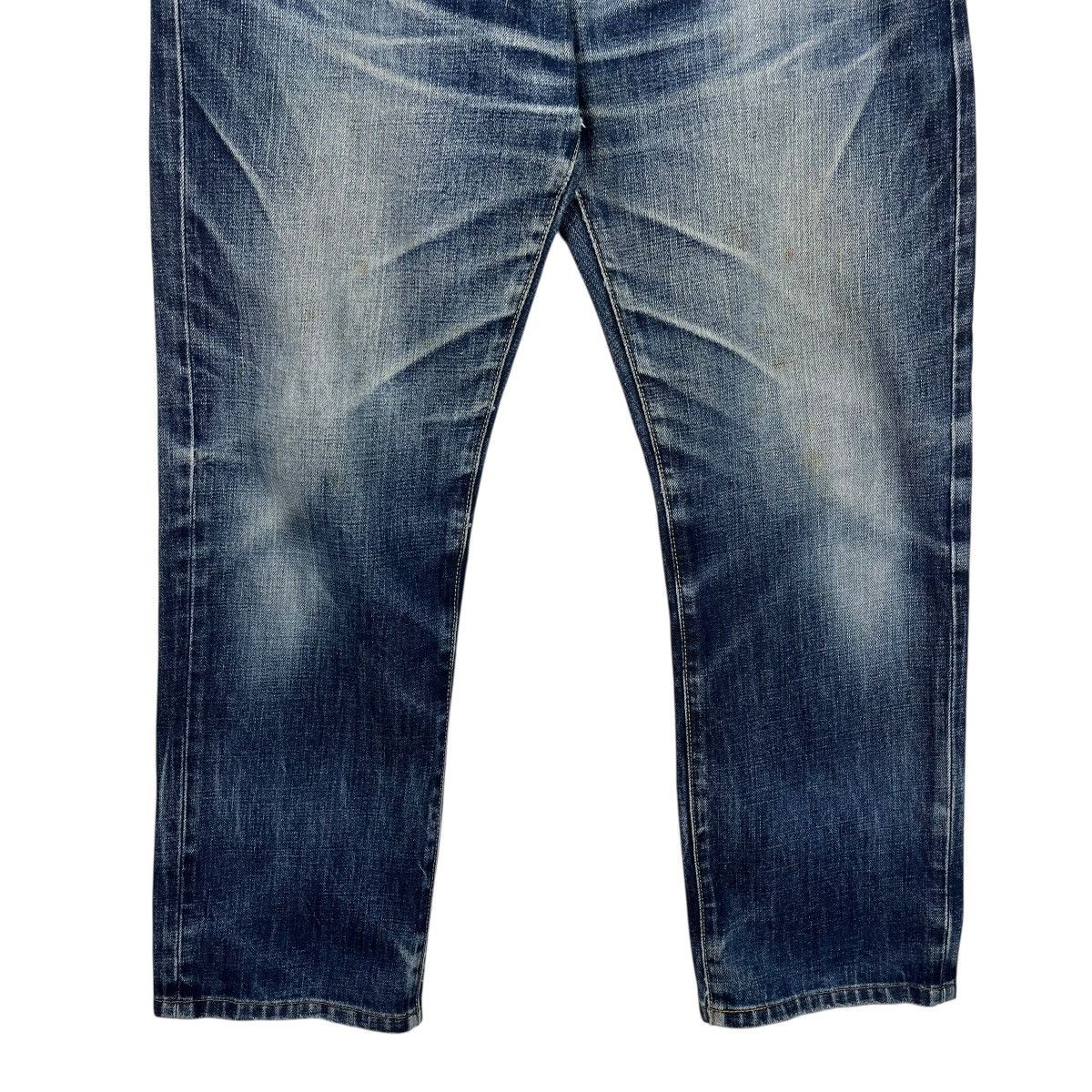 Japanese Brand Vintage Japanese Designer Distressed Faded Denim Size US 32 / EU 48 - 4 Thumbnail