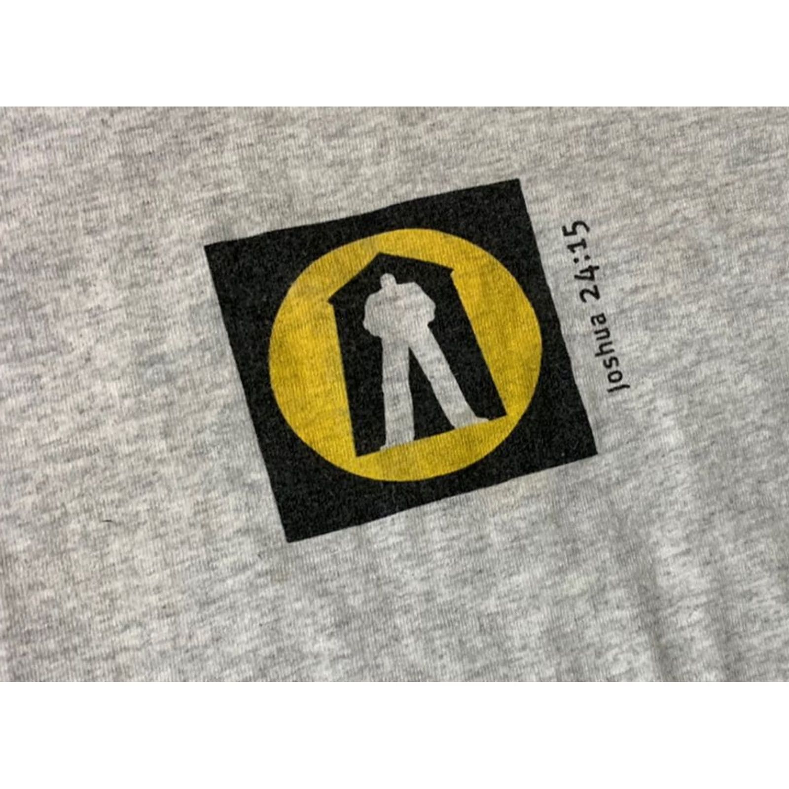 Vintage VINTAGE 90s Gilden Mens Gray Jesus T Shirt Size 2XL Size US XXL / EU 58 / 5 - 4 Thumbnail