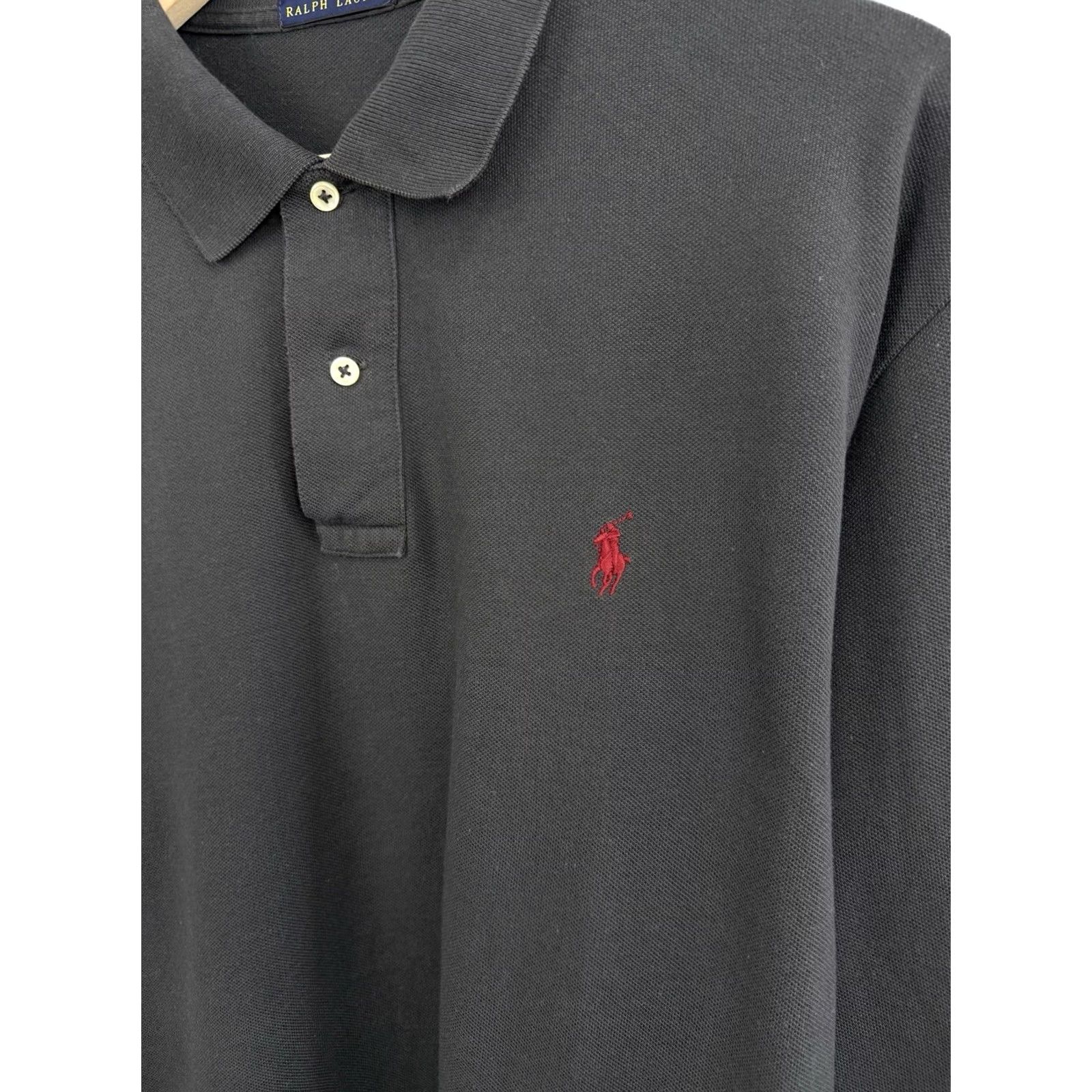 Ralph Lauren Polo Ralph Lauren Classic Long Sleeve Red Pony Rare Retro XL Mens Shirt Size US XL / EU 56 / 4 - 4 Thumbnail