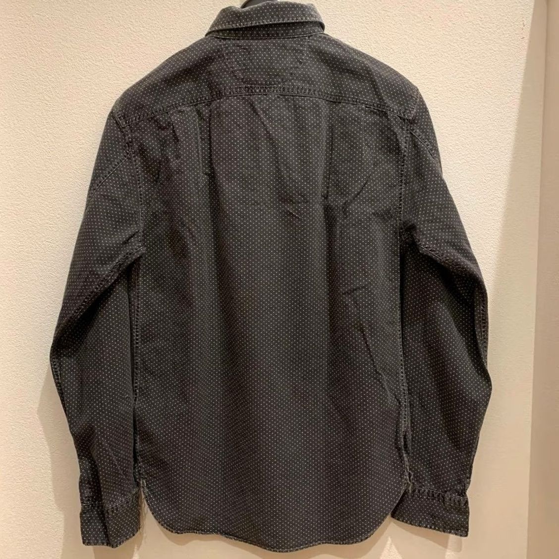 Ralph Lauren RRL Ralph Lauren Polka Dot Pattern Long Sleeve Shirt XS Dark Gray Mens Regular Button-Up Clothing Cotton Size US XS / EU 42 / 0 - 2 Thumbnail