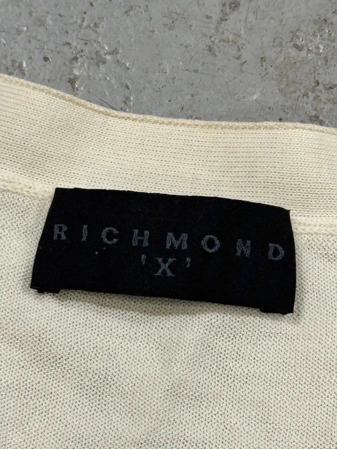 Designer × John Richmond × Vintage 2000s Richmond Dragon Fantasy White Cardigan Size US S / EU 44-46 / 1 - 10 Thumbnail
