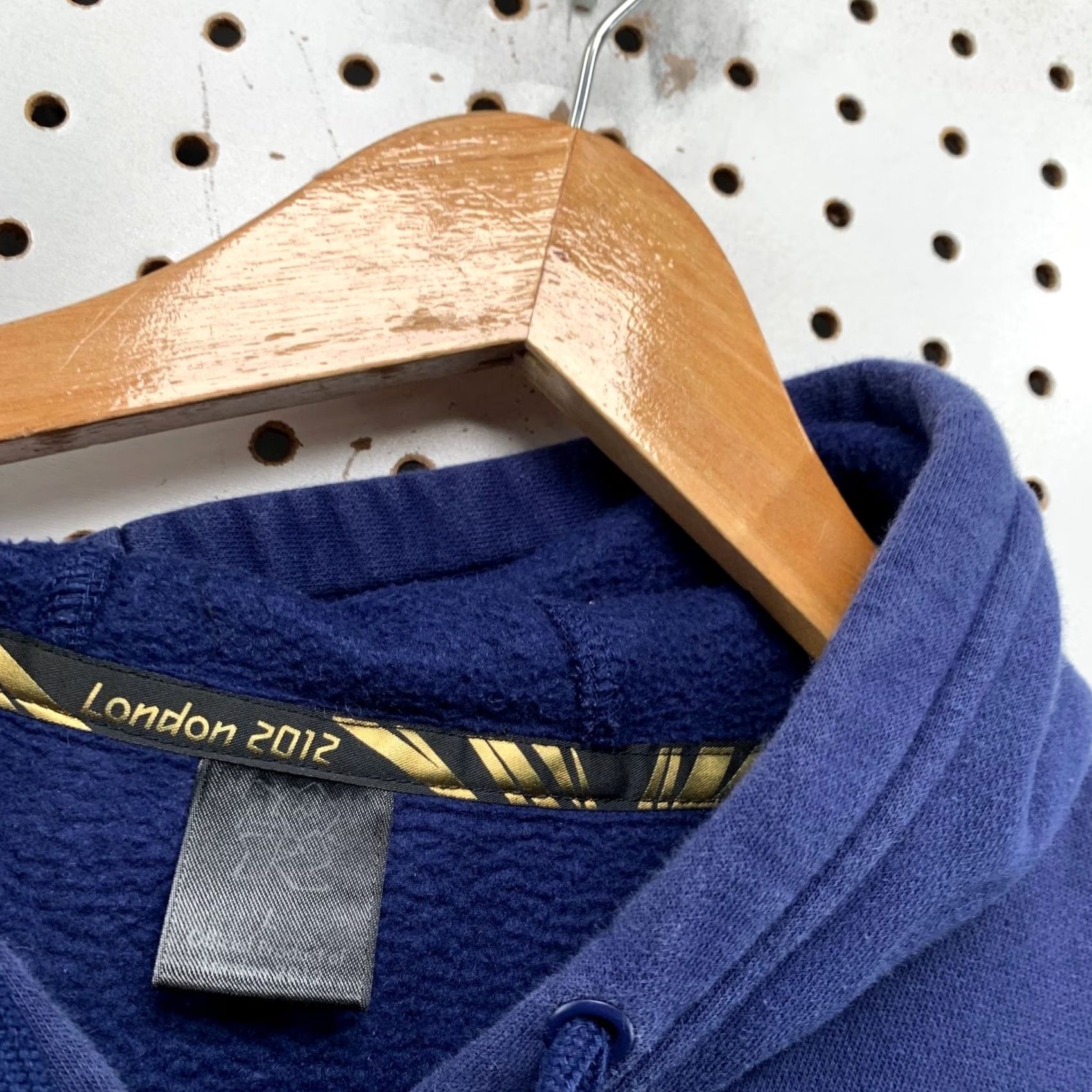 Vintage London Olympic Games Hoodie Sweatshirt Mens Large Blue 2012 Fleece Hooded Size US L / EU 52-54 / 3 - 7 Thumbnail