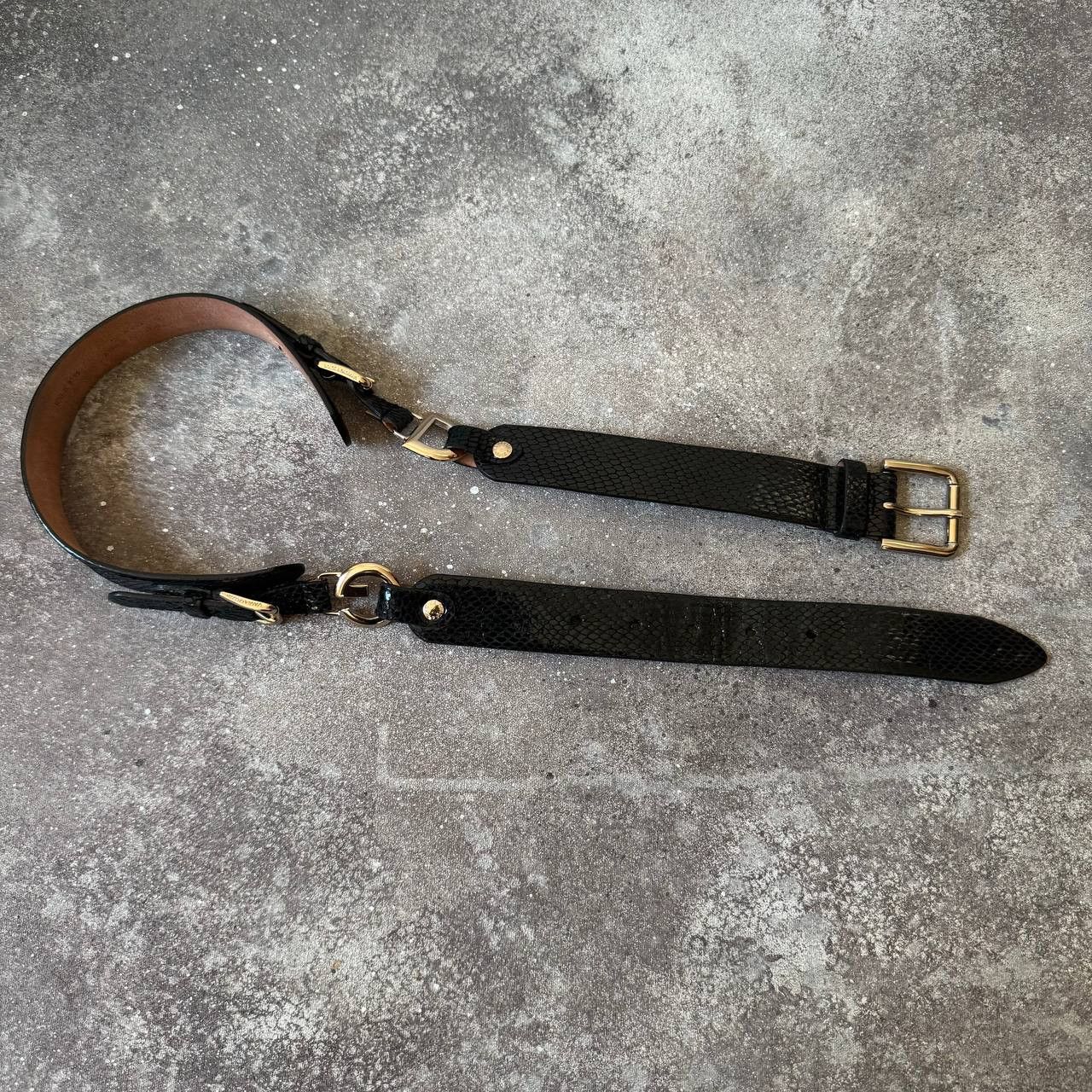 Dolce & Gabbana × Vintage D&G Dolce & Gabbana Vintage Woman's Leather Belt Size ONE SIZE - 5 Thumbnail