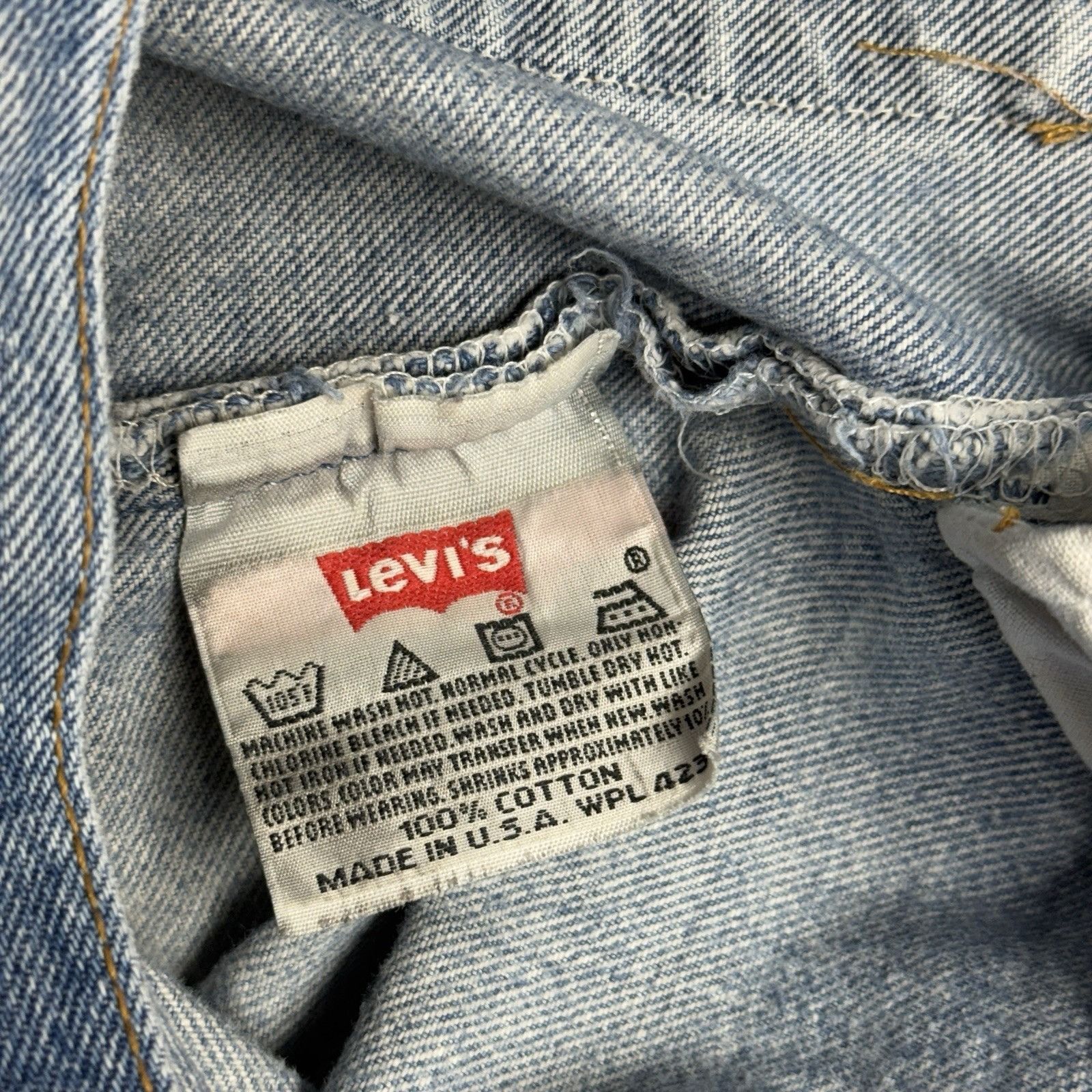 Levi's Vintage 90s Levis 501xx Jeans Made In USA Mens 35x34 (32x30) Size US 35 - 12 Thumbnail