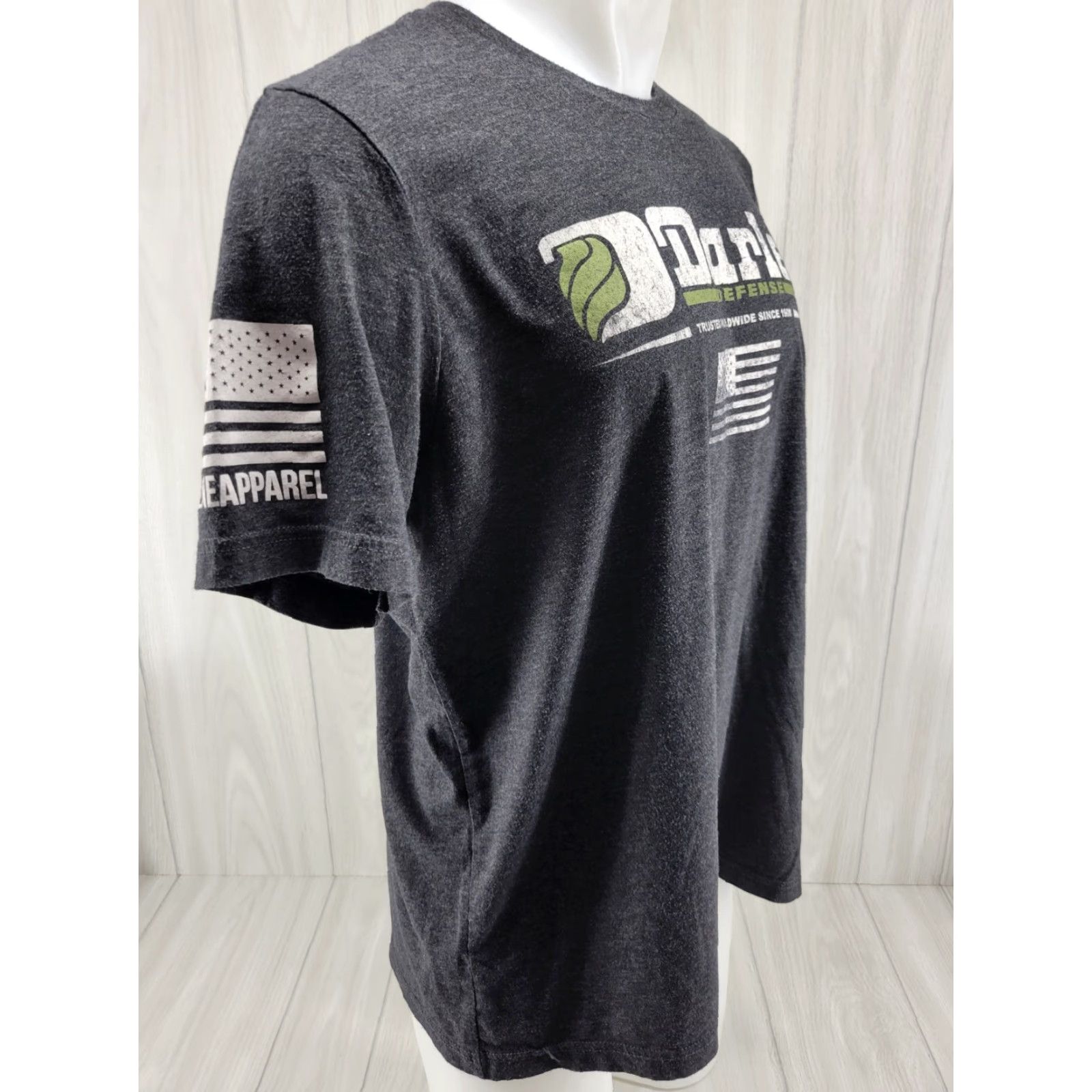 Vintage VINTAGE Darley Defense Mens Shirt XL Gray T-Shirt Size US XL / EU 56 / 4 - 3 Thumbnail