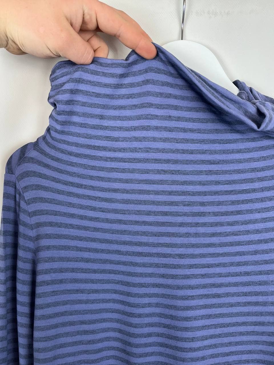 OSKA OSKA Germany Blue Striped Cowl Neck Top Size 2 M Lagenlook Size M / US 6-8 / IT 42-44 - 4 Thumbnail