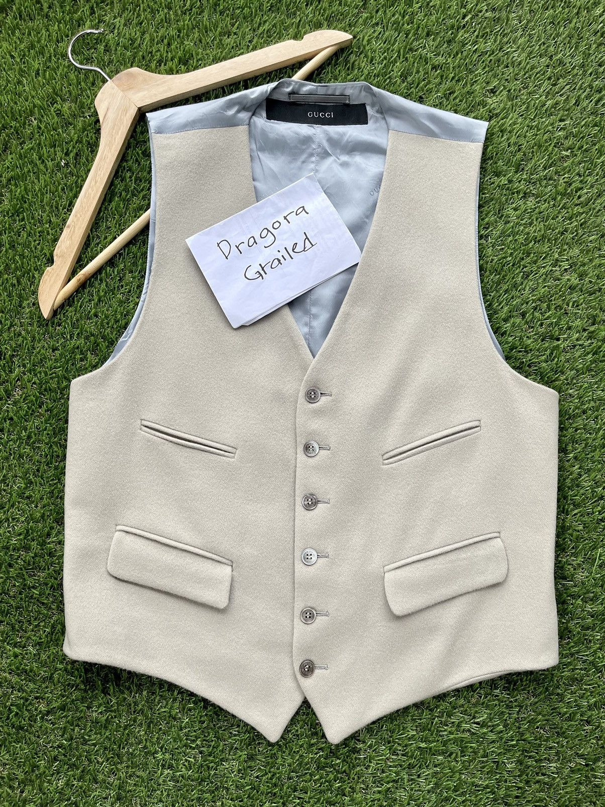 Gucci Gucci Monogram Waistcoat Wool Vest Size US L / EU 52-54 / 3 - 3 Thumbnail
