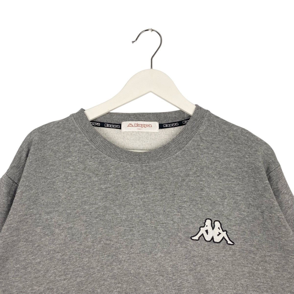 Vintage Vintage Kappa Sweatshirt Crewneck Gray Pullover Jumper Sz LL Size L / US 10 / IT 46 - 4 Thumbnail