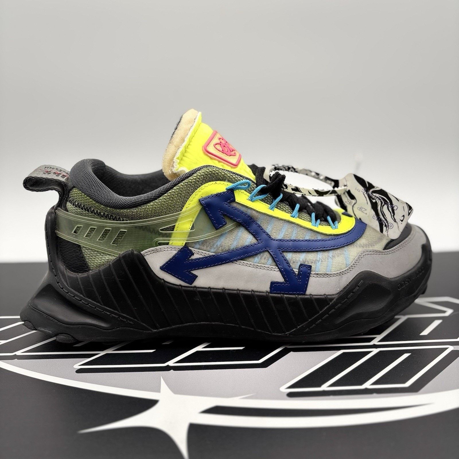 Off-White Off-White ODSY-1000 ' Grey Lime ' | GREAT CONDITION! Size US 11 / EU 44 - 2 Thumbnail