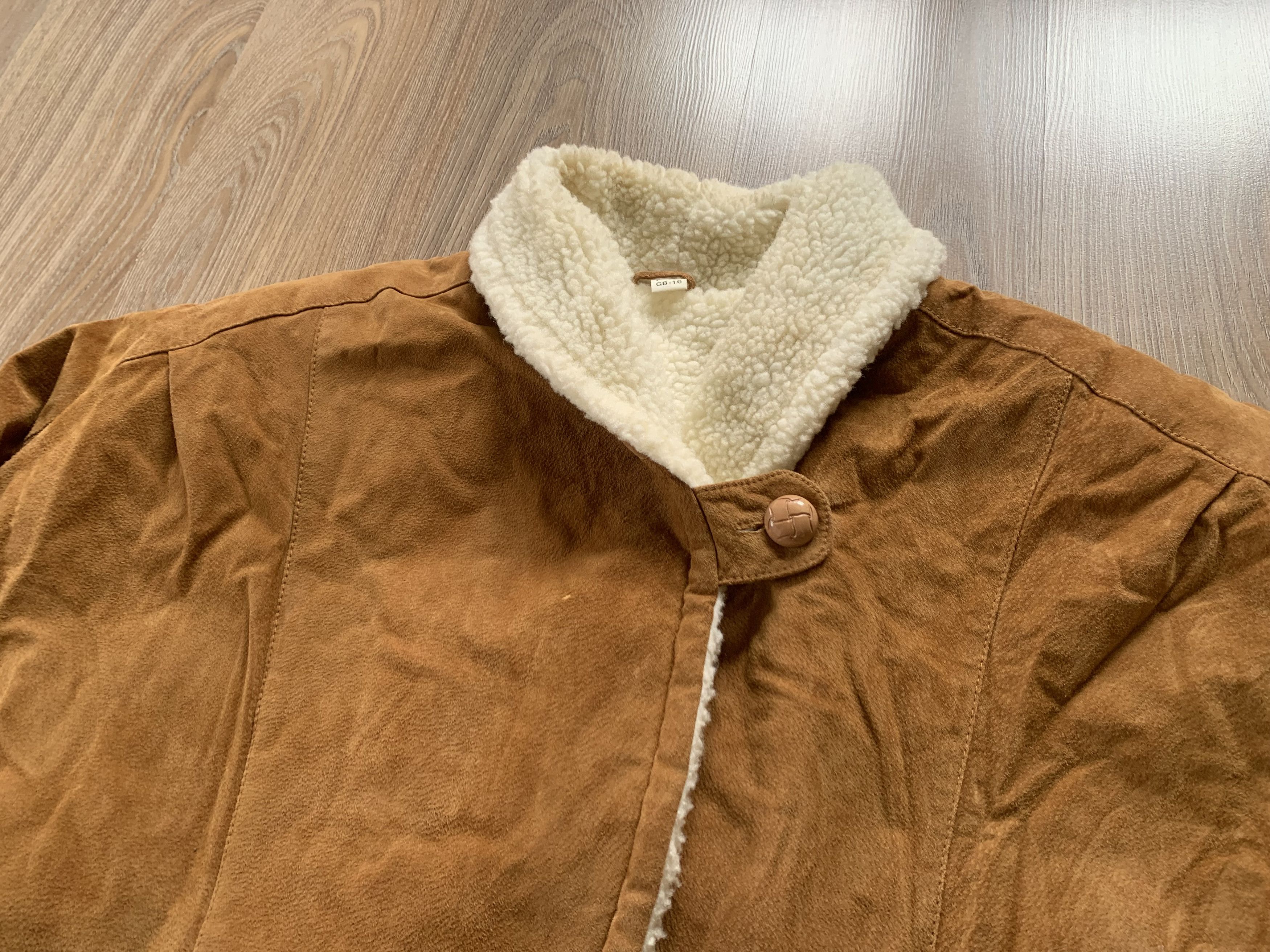Other Women's Echtes Leder Sherpa Sheepskin Coat Jacket Size XL / US 12-14 / IT 48-50 - 7 Thumbnail