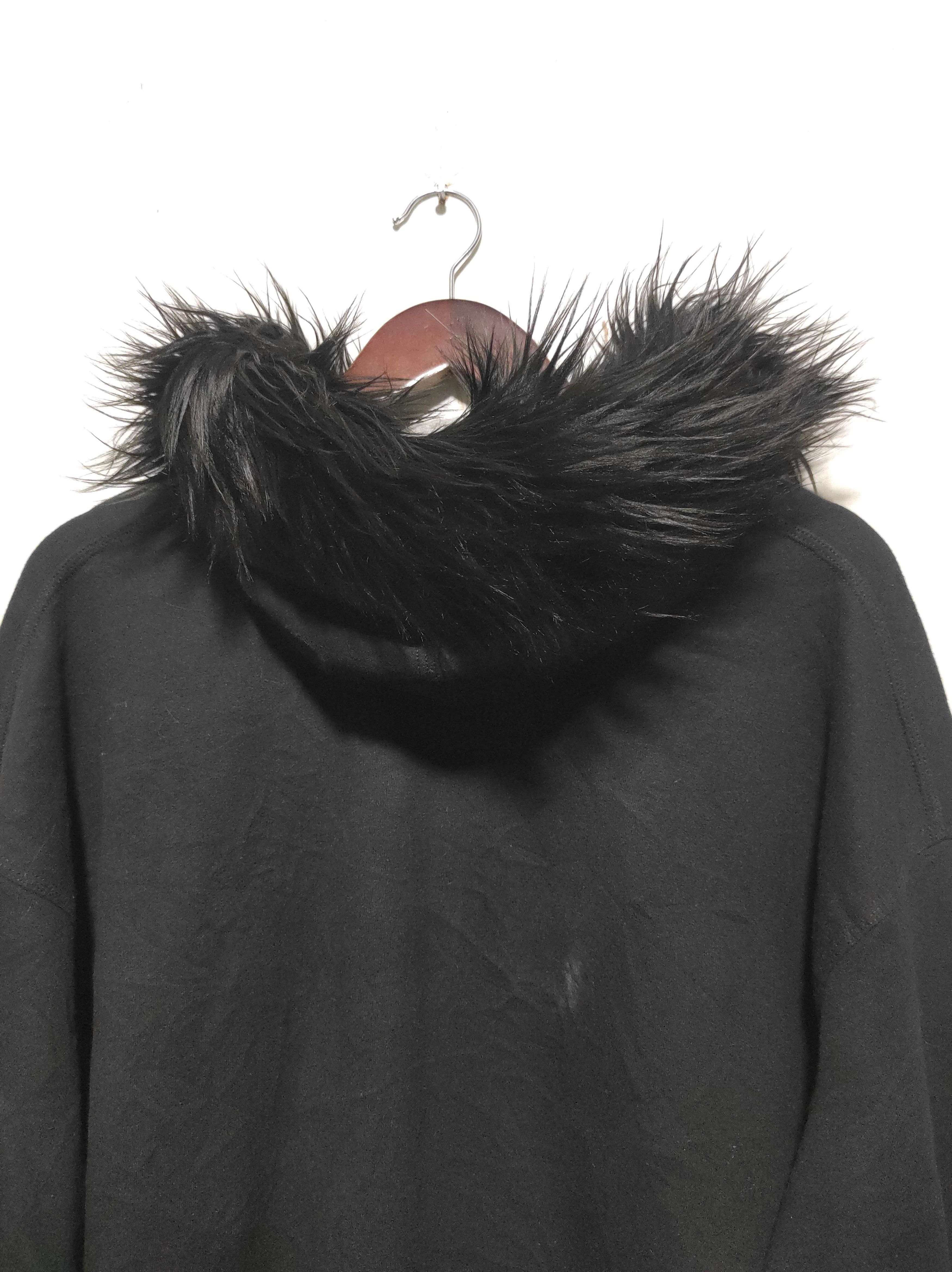 Hysteric Glamour Black Fur Hoodie IfSixWasNine LGB style Size US XXL / EU 58 / 5 - 11 Thumbnail