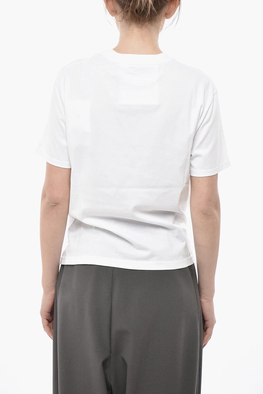 Givenchy og1mm0326 Cotton Crewneck T-Shirt in White Size L / US 10 / IT 46 - 2 Thumbnail