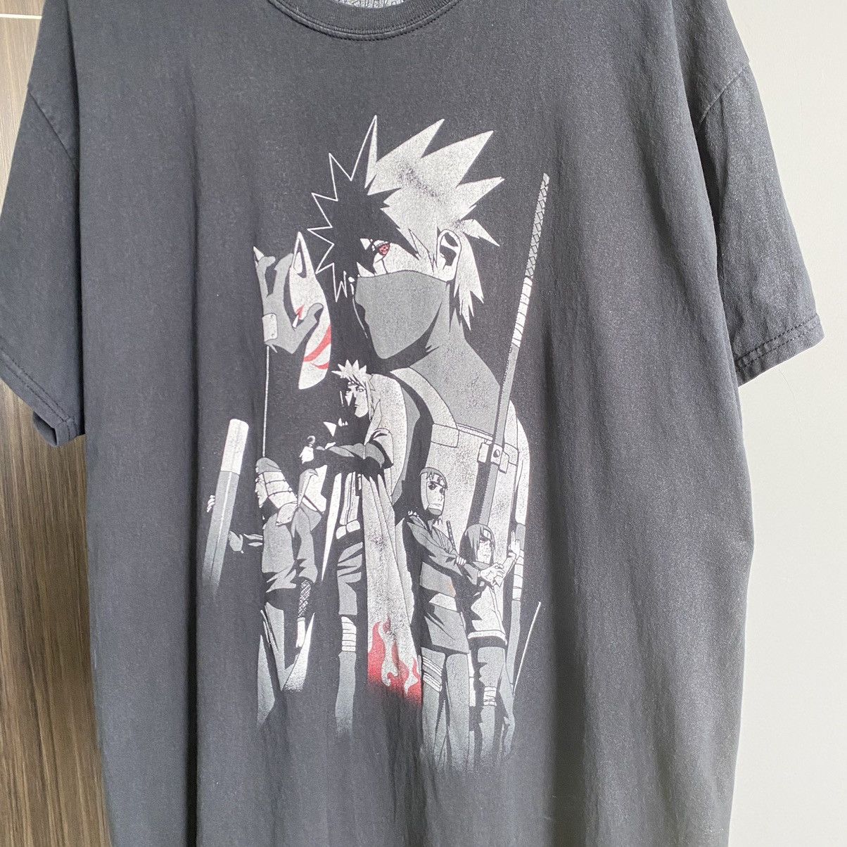 Anime Thrashed Faded Vintage Naruto Anbu Squad ERD GRUNGE GRAIL T Size US XL / EU 56 / 4 - 2 Thumbnail