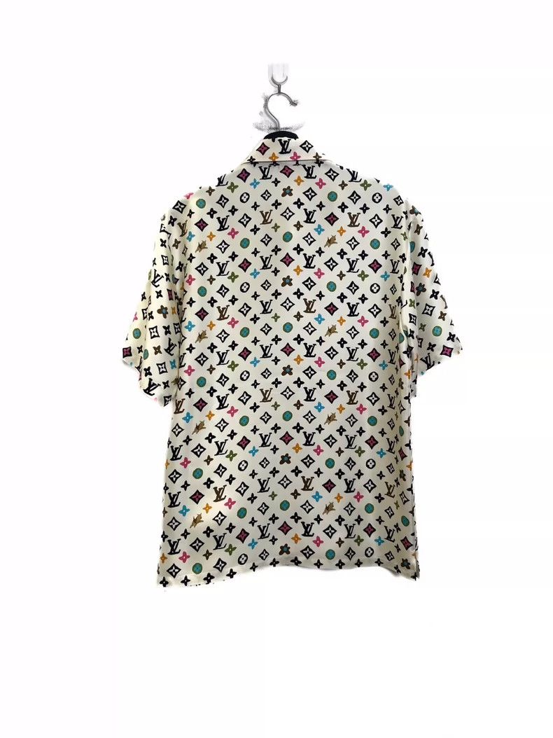 Louis Vuitton Louis Vuitton Tri-color mulberry silk short-sleeve shirt Ne Size US XS / EU 42 / 0 - 2 Thumbnail