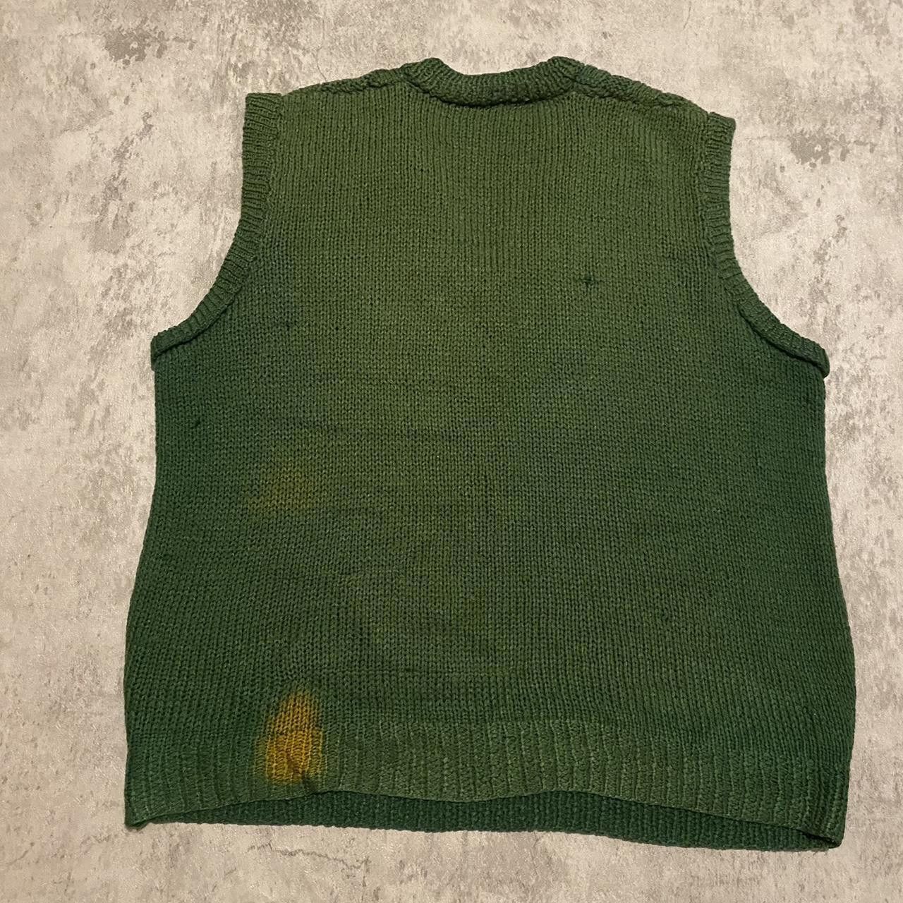 Other Green vintage 90s sweater vest knitwear Vintage y2k Size US L / EU 52-54 / 3 - 2 Thumbnail