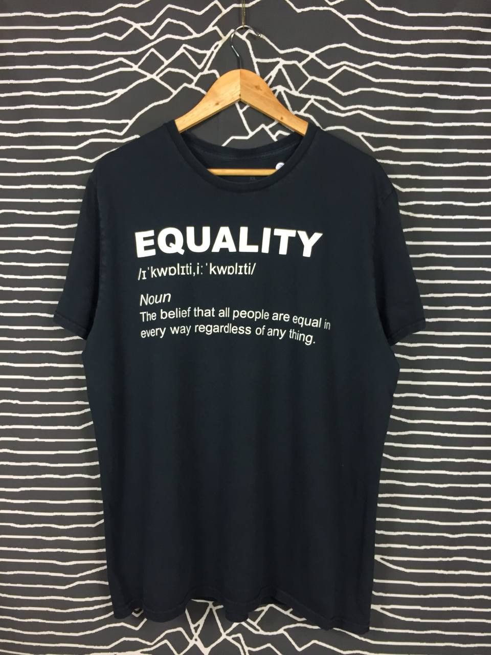 Vintage Equality Defined Wording Essential Tee Size US XL / EU 56 / 4 - 2 Thumbnail