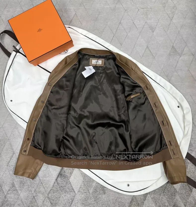 Hermes Hermes Knight Leather Jacket Size US M / EU 48-50 / 2 - 6 Thumbnail
