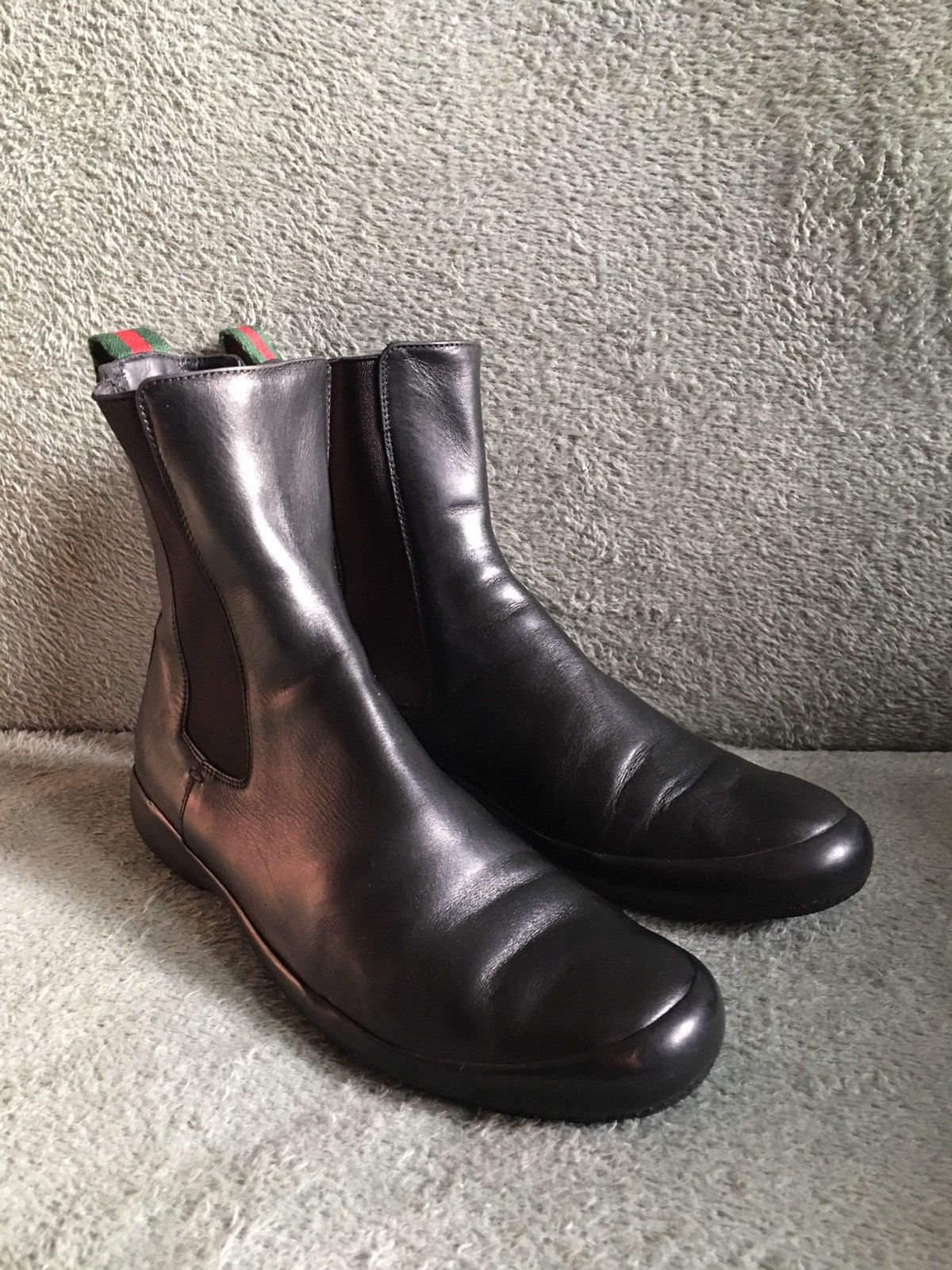 Gucci GUCCI Black Leather Chelsea Ankle Boots Size EU 37 Size US 7 / IT 37 - 2 Thumbnail