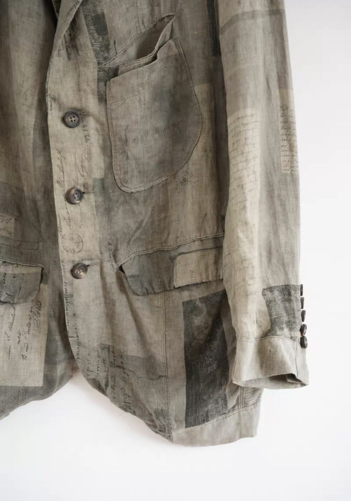 Yohji Yamamoto Ziggy Chen 20ss Postcard Letter Blazer K4 Size US S / EU 44-46 / 1 - 4 Thumbnail