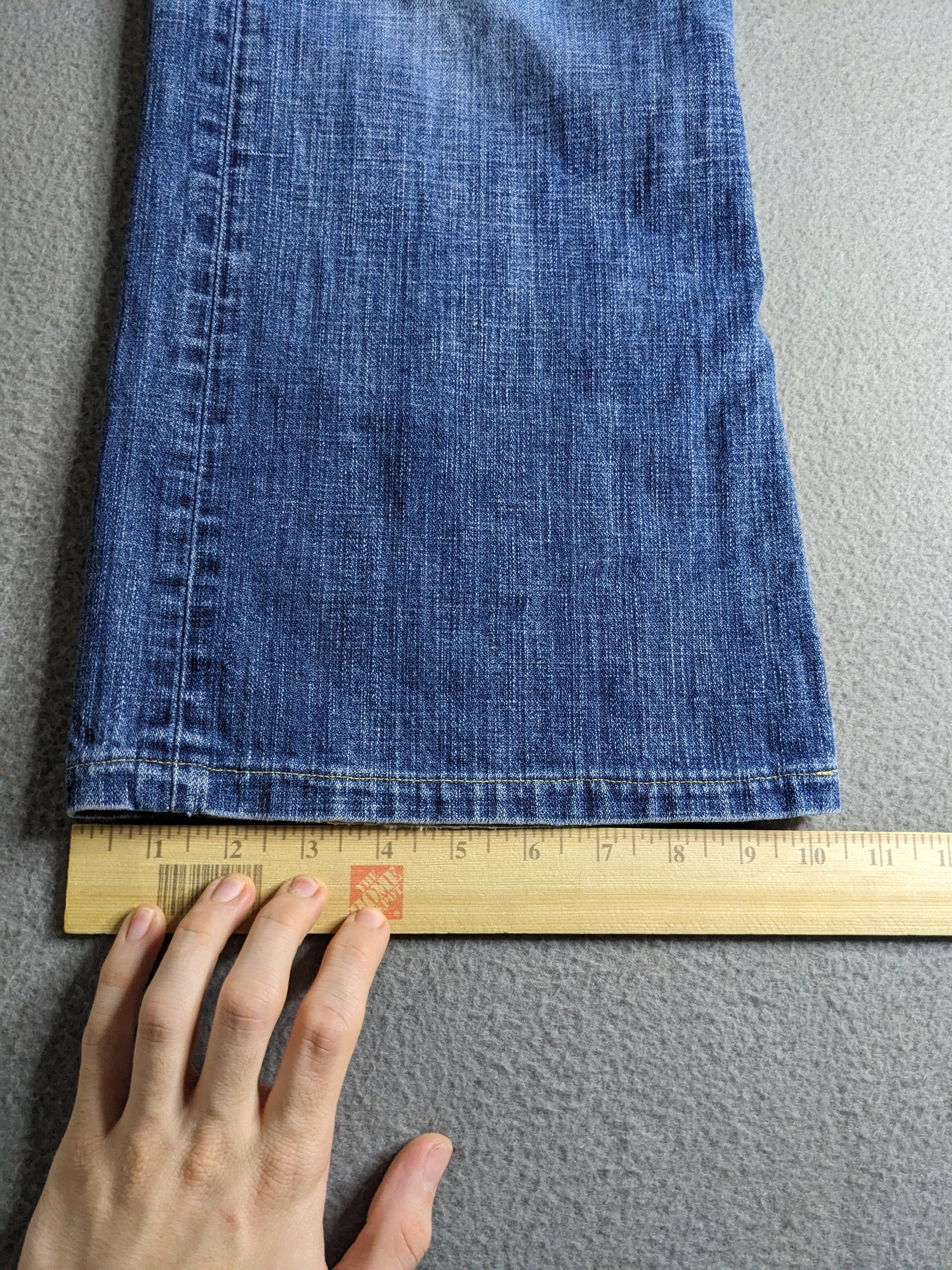 Guess VTG Guess Jeans The Cliff Bootcut Denim 35x29 Y2K Distressed Size US 35 - 22 Thumbnail