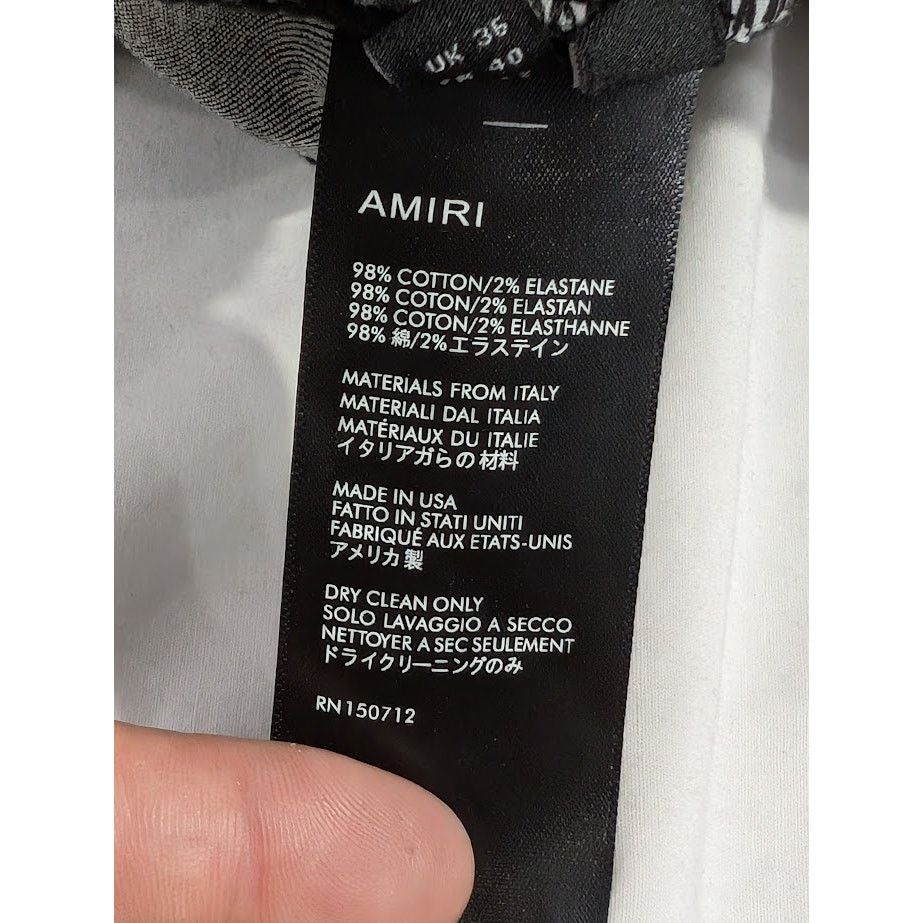 Amiri o1rshd1 MX1 Bandana Jeans in Black Size US 36 / EU 52 - 21 Thumbnail