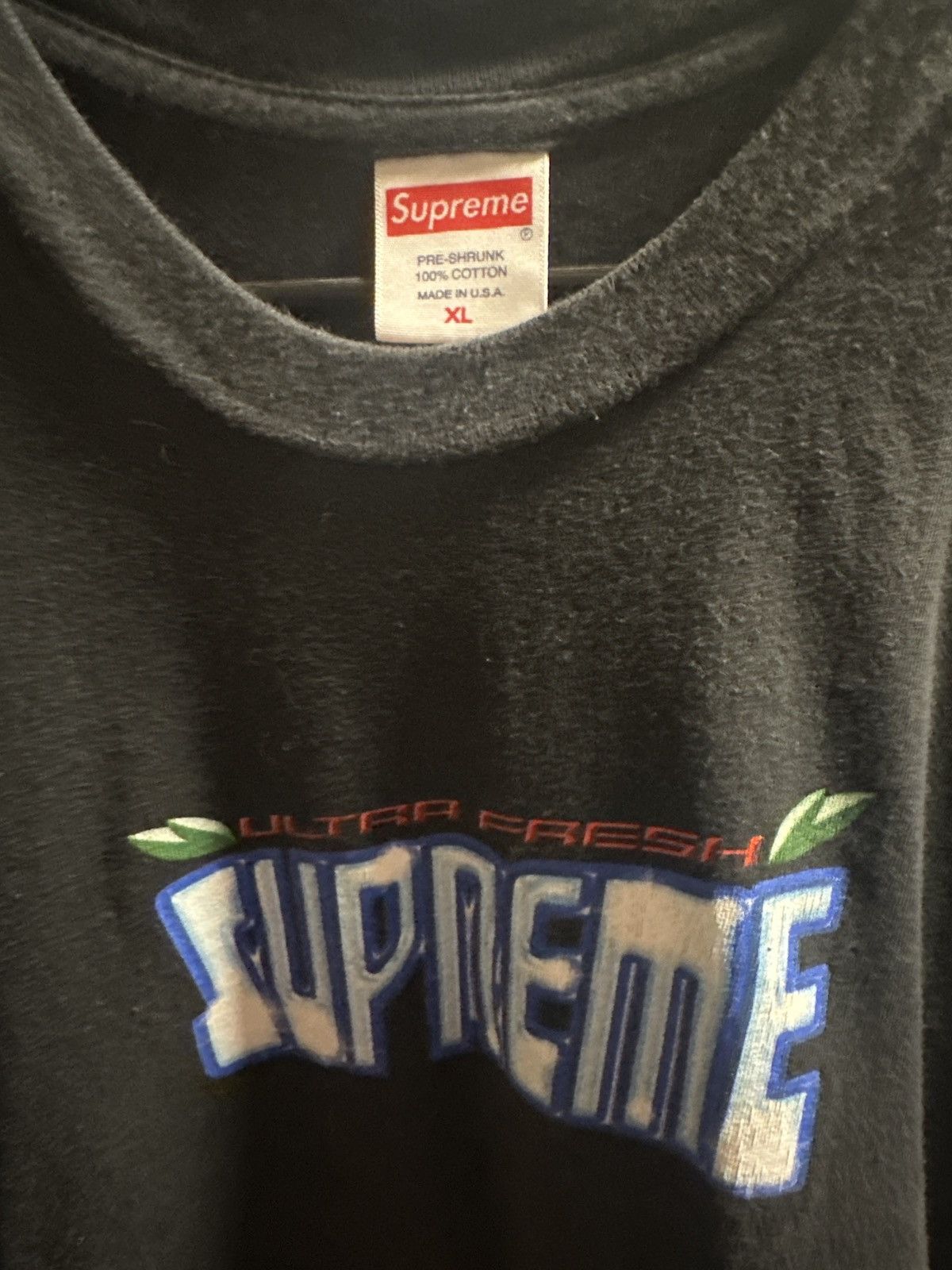 Supreme Supreme ULTRA FRESH black graphic t shirt XL Size US XL / EU 56 / 4 - 1 Thumbnail