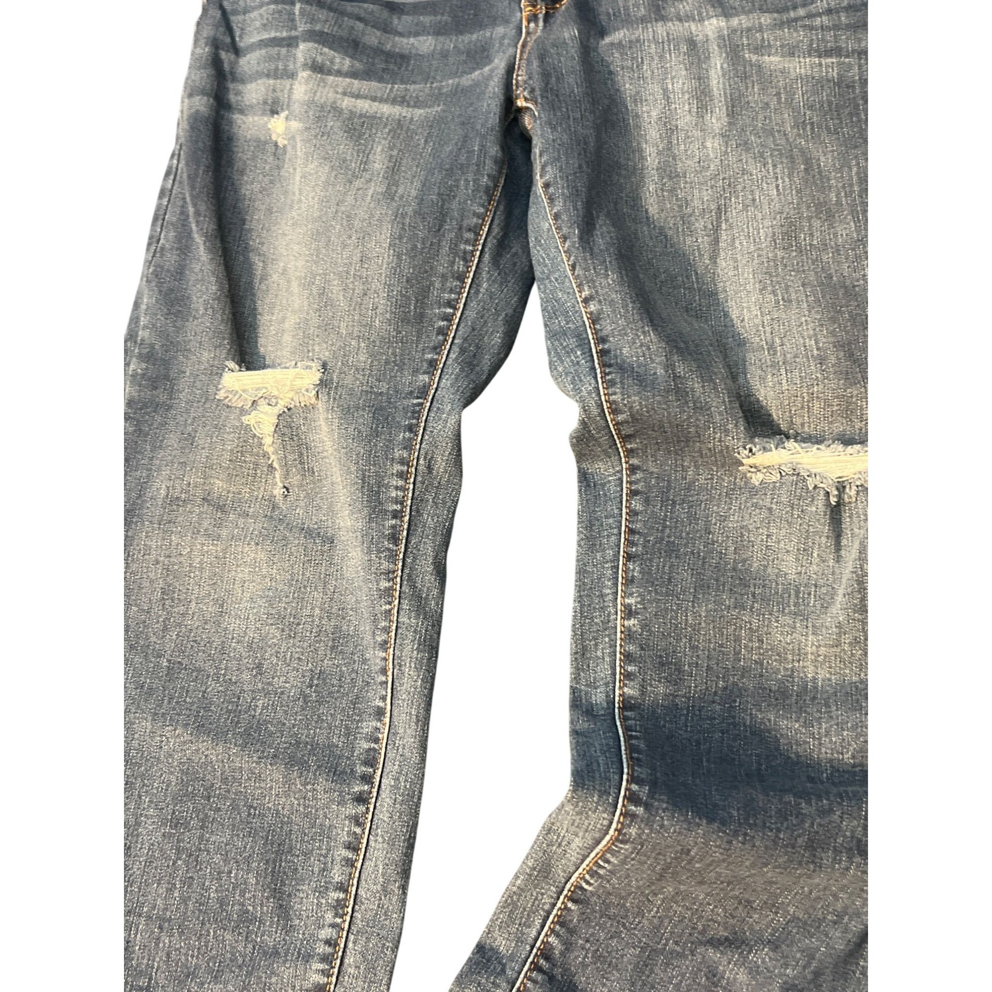 Other Time & Tru Distressed Straight Blue Jeans Denim Plus Size 18 Size 40" / US 18 - 2 Thumbnail
