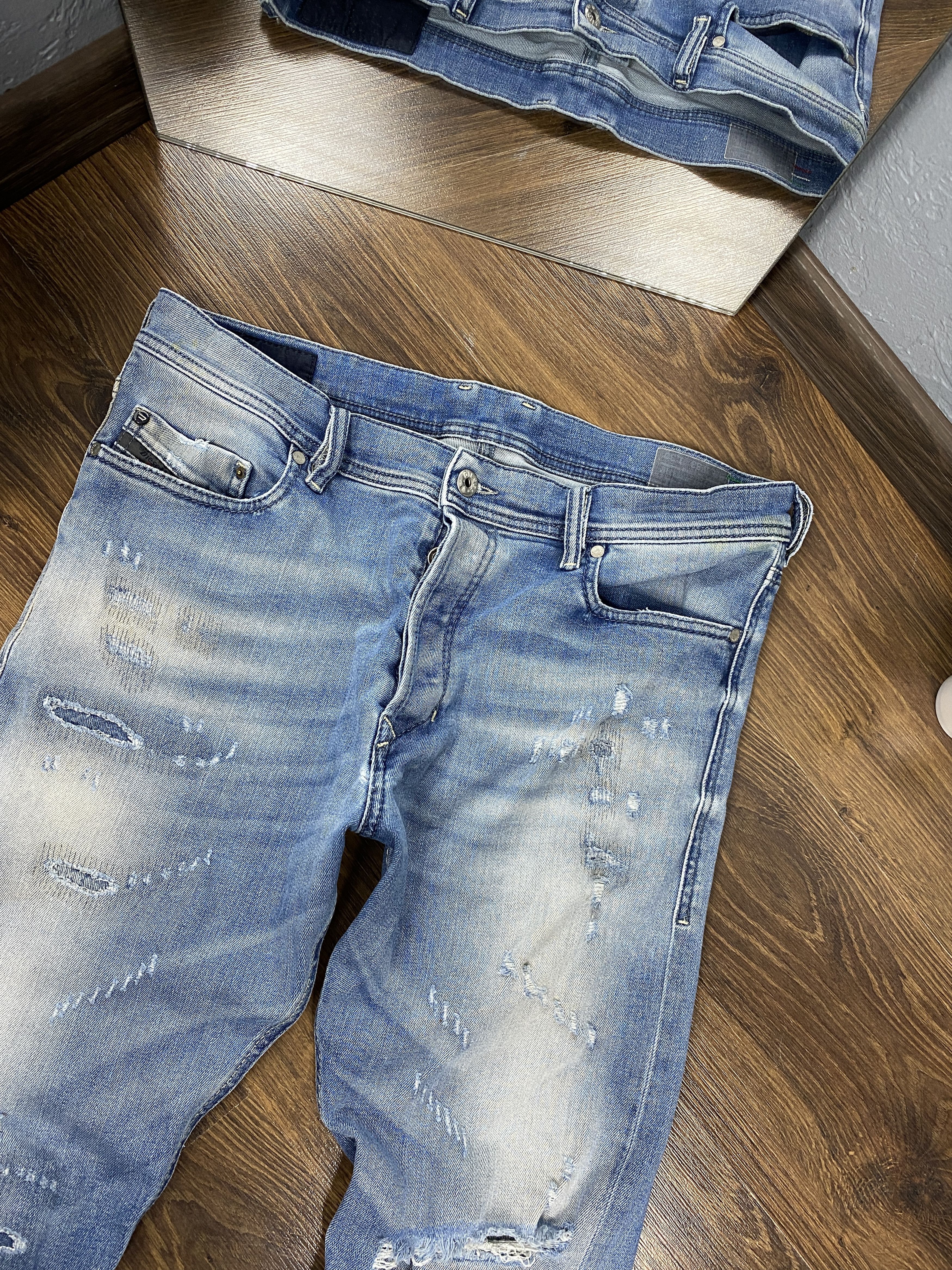 Diesel Diesel vintage distressed denim pants jeans Size US 33 - 3 Thumbnail