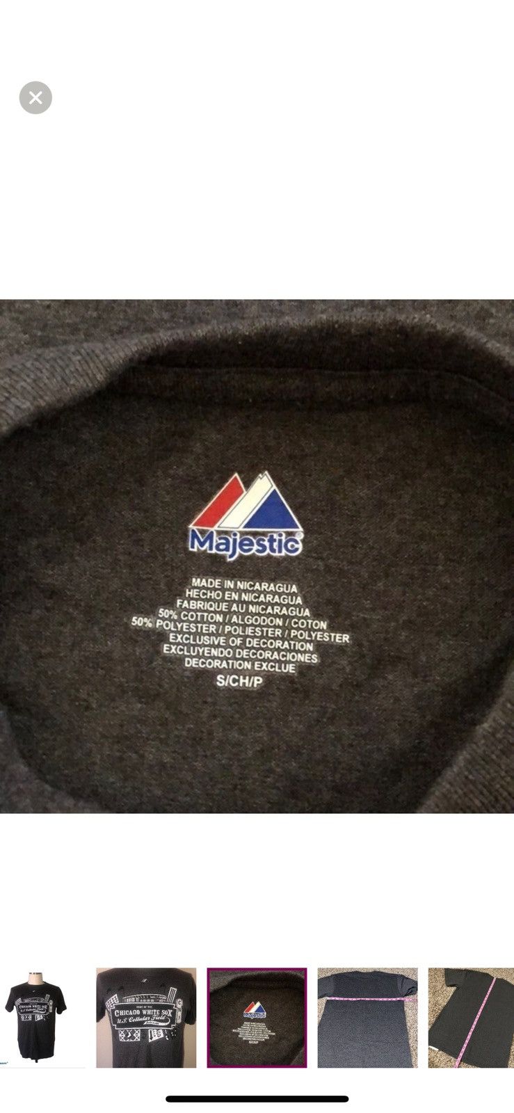 Majestic Majestic small Chicago white Sox baseball T shirt Size US S / EU 44-46 / 1 - 5 Thumbnail