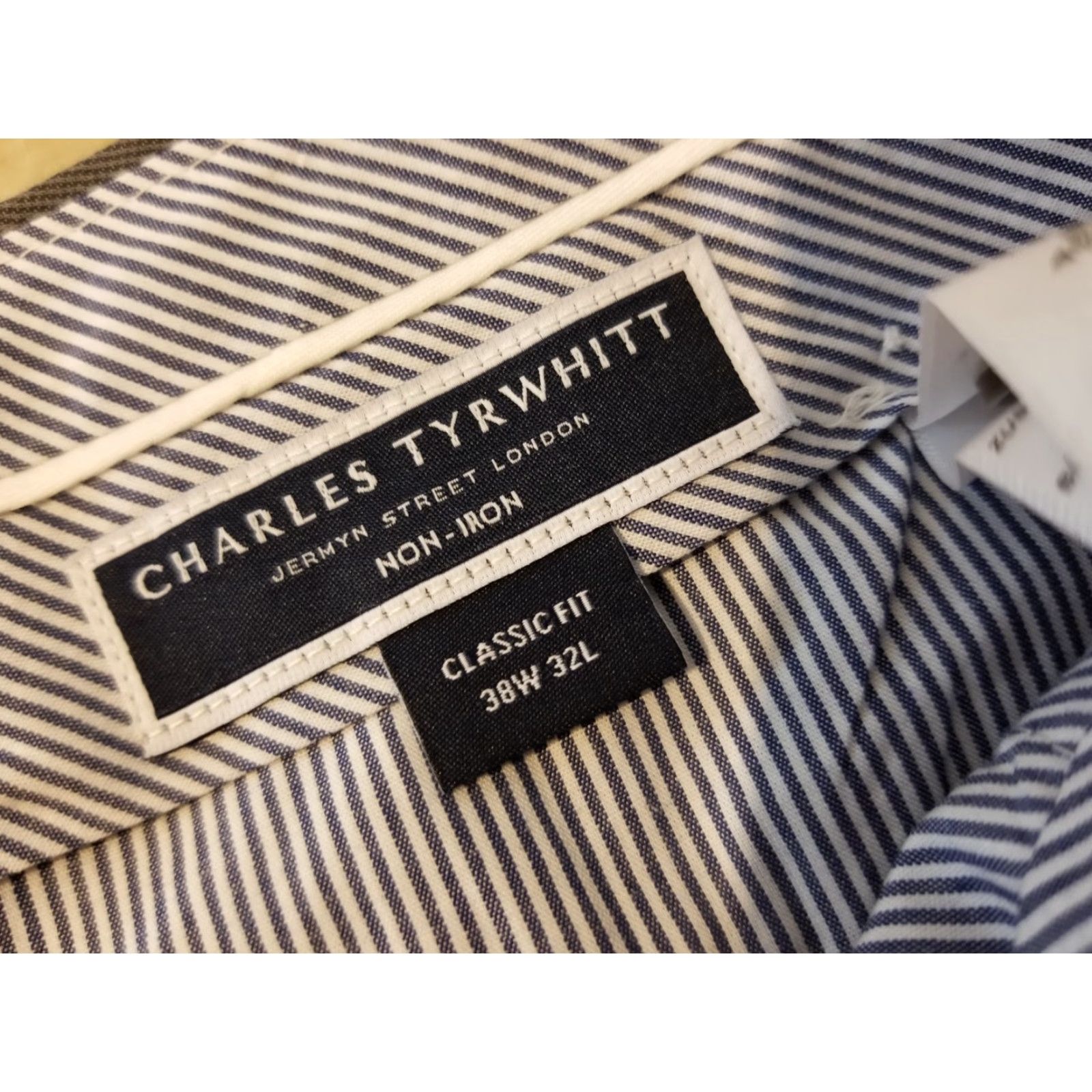 Charles Tyrwhitt Charles Tyrwhitt Khaki Dress Pants 38x32 38x30 Mens Chino Flat Front Straight Leg Slacks Beige Cotton Baggy N/A Size US 38 / EU 54 - 3 Thumbnail
