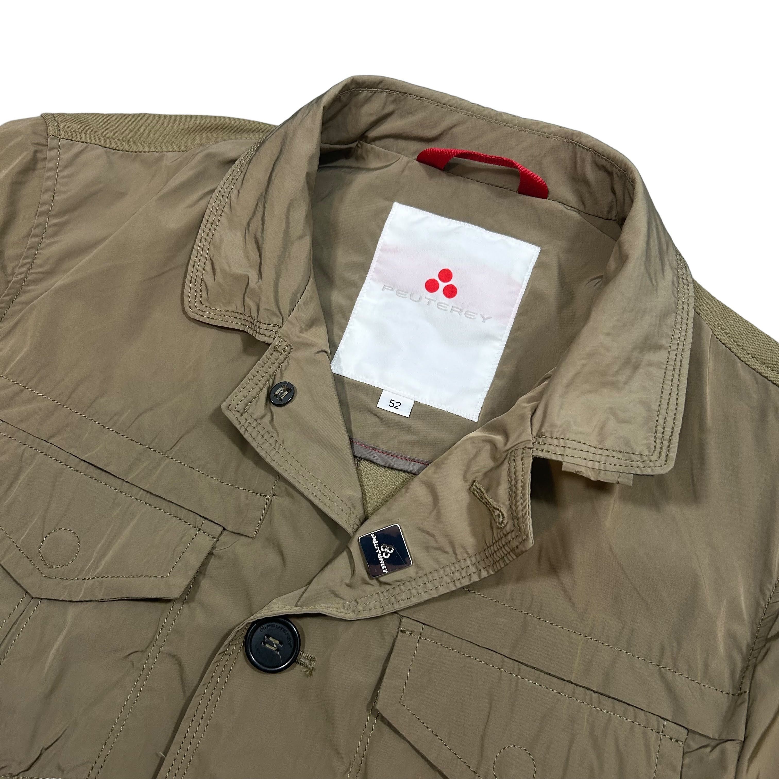 Peuterey Peuterey Light Collared Button Brown Work Jacket Size 52 Size US L / EU 52-54 / 3 - 5 Thumbnail