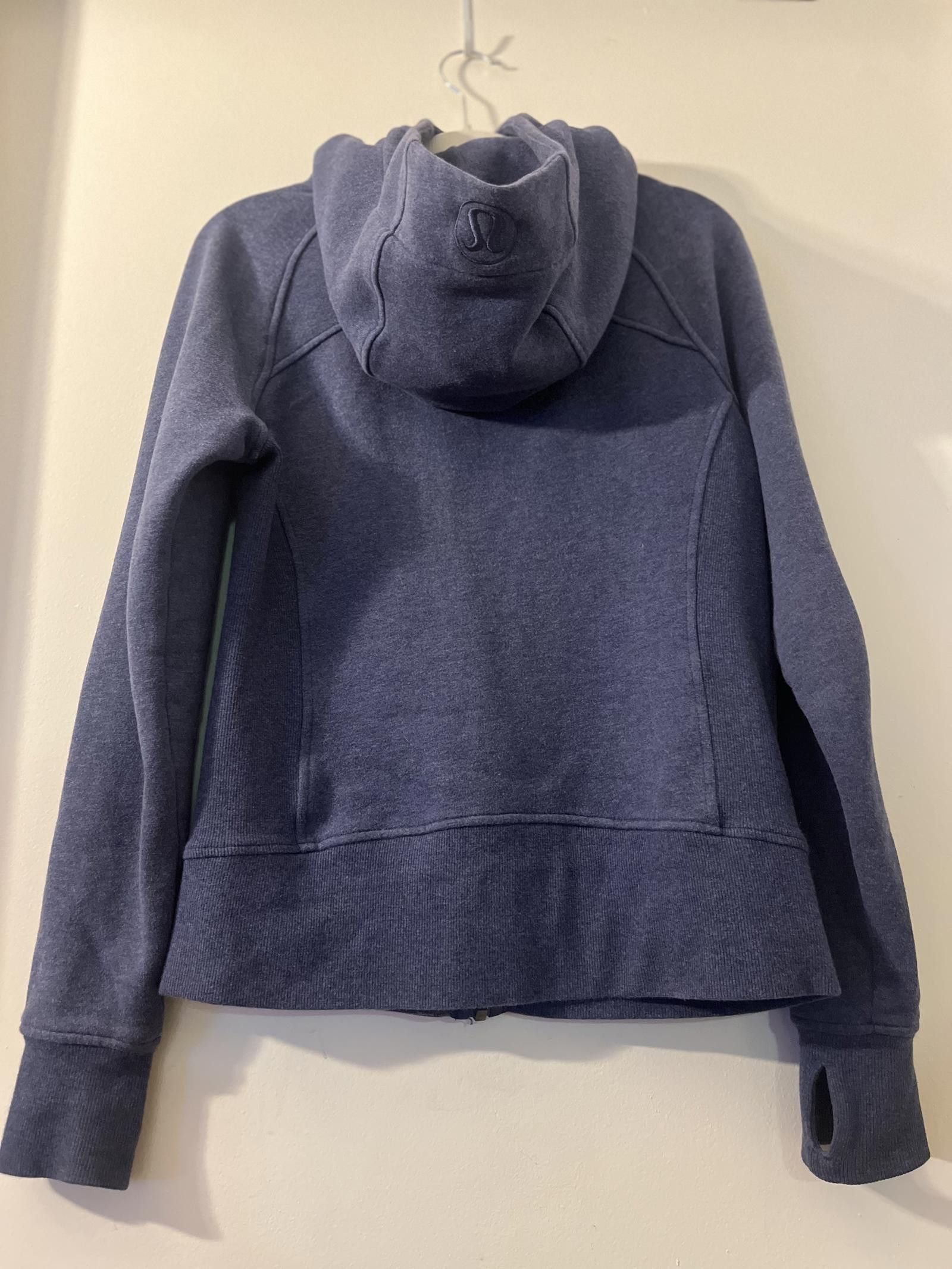 Designer Lululemon Zip-Up Hoodie - Navy Blue SZ 4 Size S / US 4 / IT 40 - 2 Thumbnail