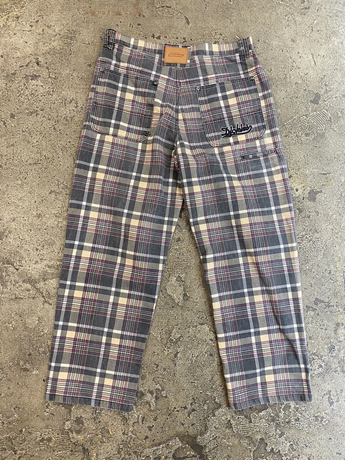 Dickies × Supreme NEW Supreme Dickies Double Knee Baggy Jean Black Plaid Size US 34 / EU 50 - 5 Thumbnail