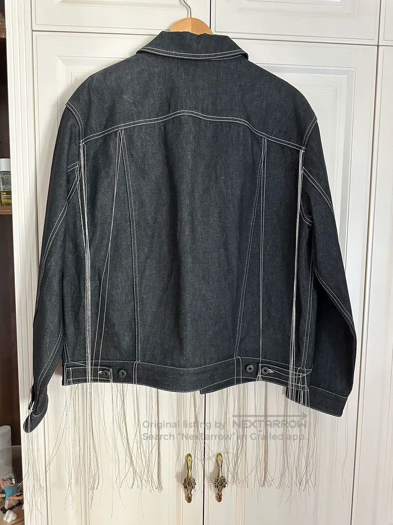 Valentino Valentino Denim fringed jacket coat Size US XL / EU 56 / 4 - 4 Thumbnail
