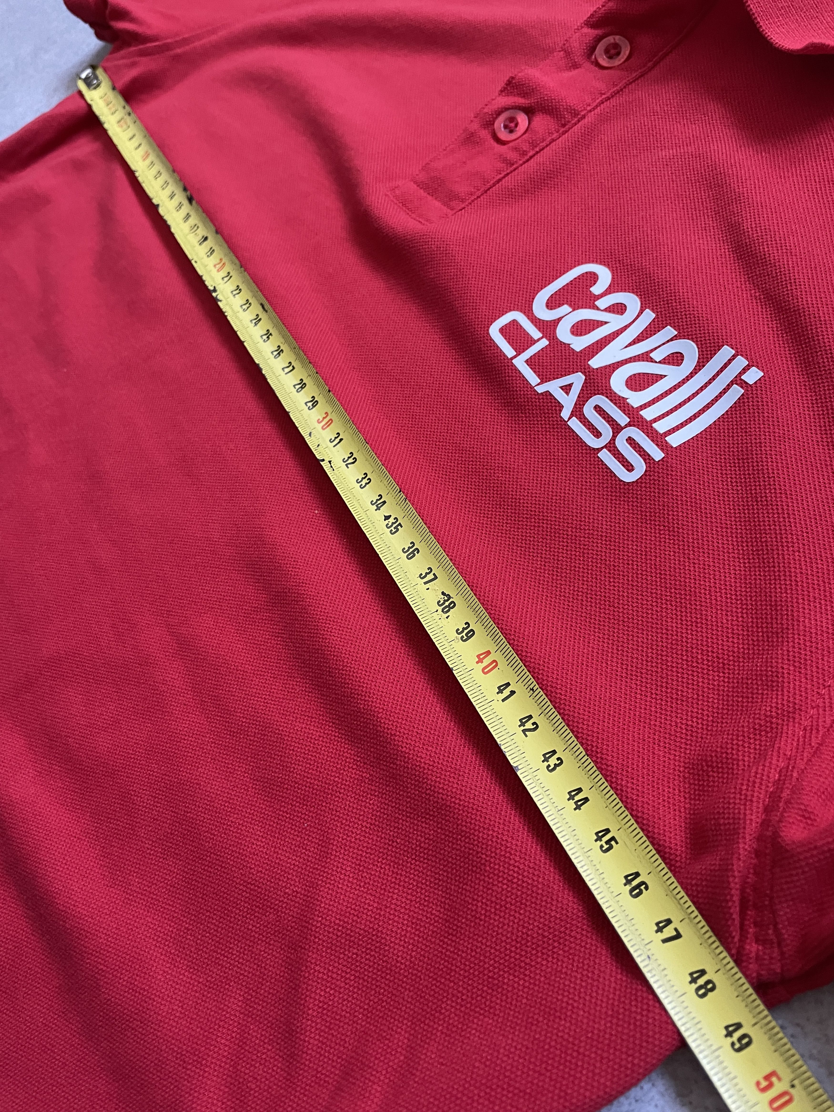 Roberto Cavalli ROBERTO CAVALLI CLASS SLIM FIT RED POLO TSHIRT Size US M / EU 48-50 / 2 - 7 Thumbnail
