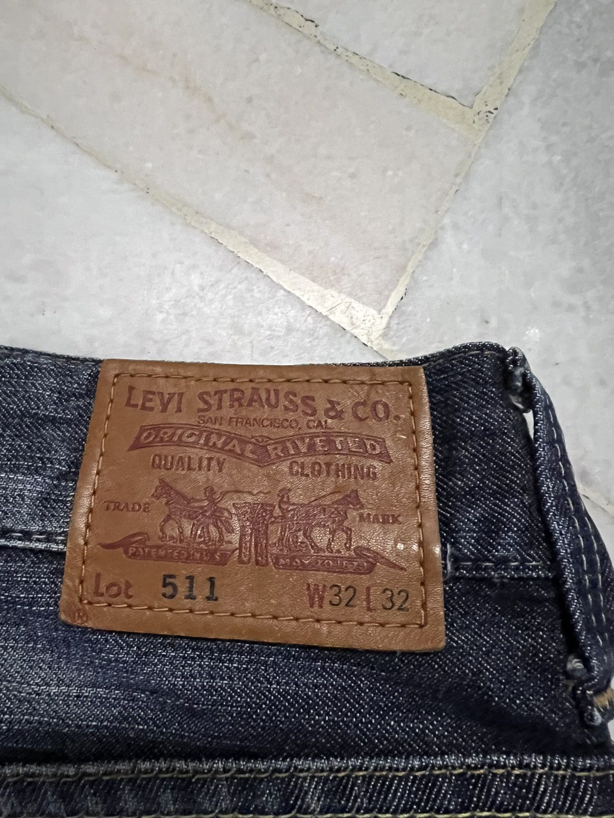 Levi's 💥Rare💥Vintage Levis 511 Distressed Jean Size US 32 / EU 48 - 16 Thumbnail