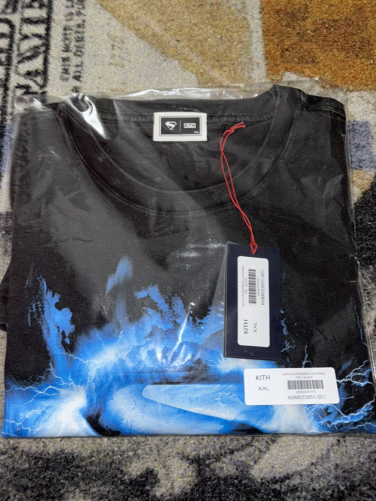 Kith x Superman 2025 Movie Light ing Vintage Tee