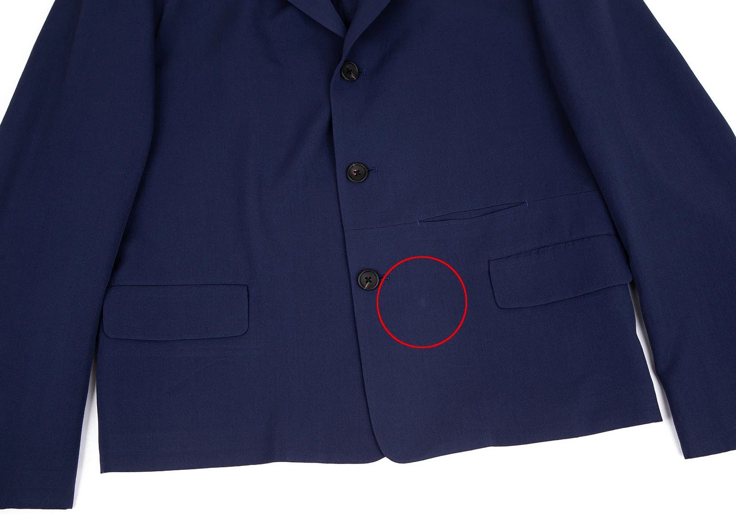 Yohji Yamamoto Yohji Yamamoto Summer Wool Tailored Jacket Blue M Size US M / EU 48-50 / 2 - 8 Thumbnail