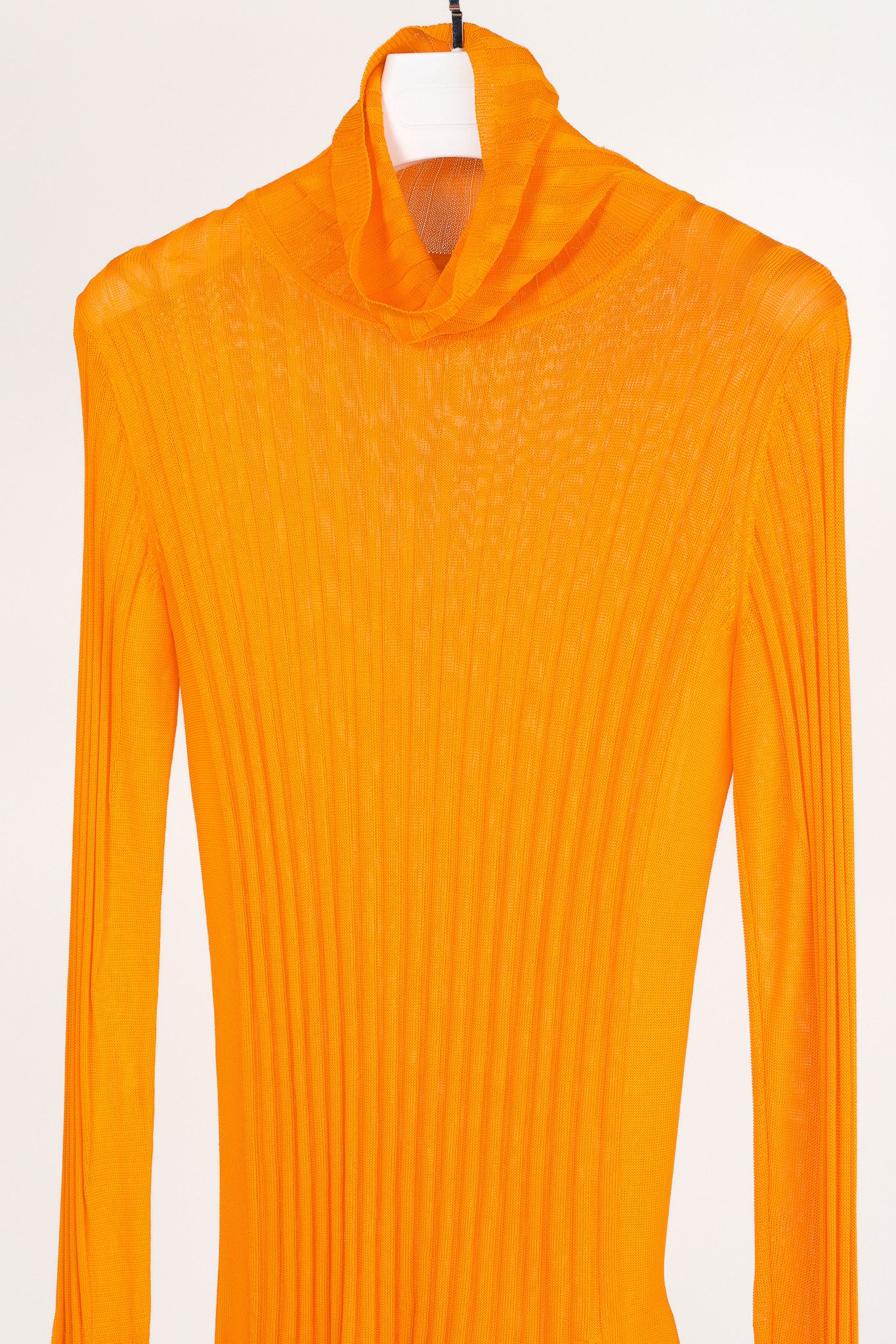 Hope Hope Shape Orange Ribbed Turtleneck Sweater Size M / US 6-8 / IT 42-44 - 3 Thumbnail