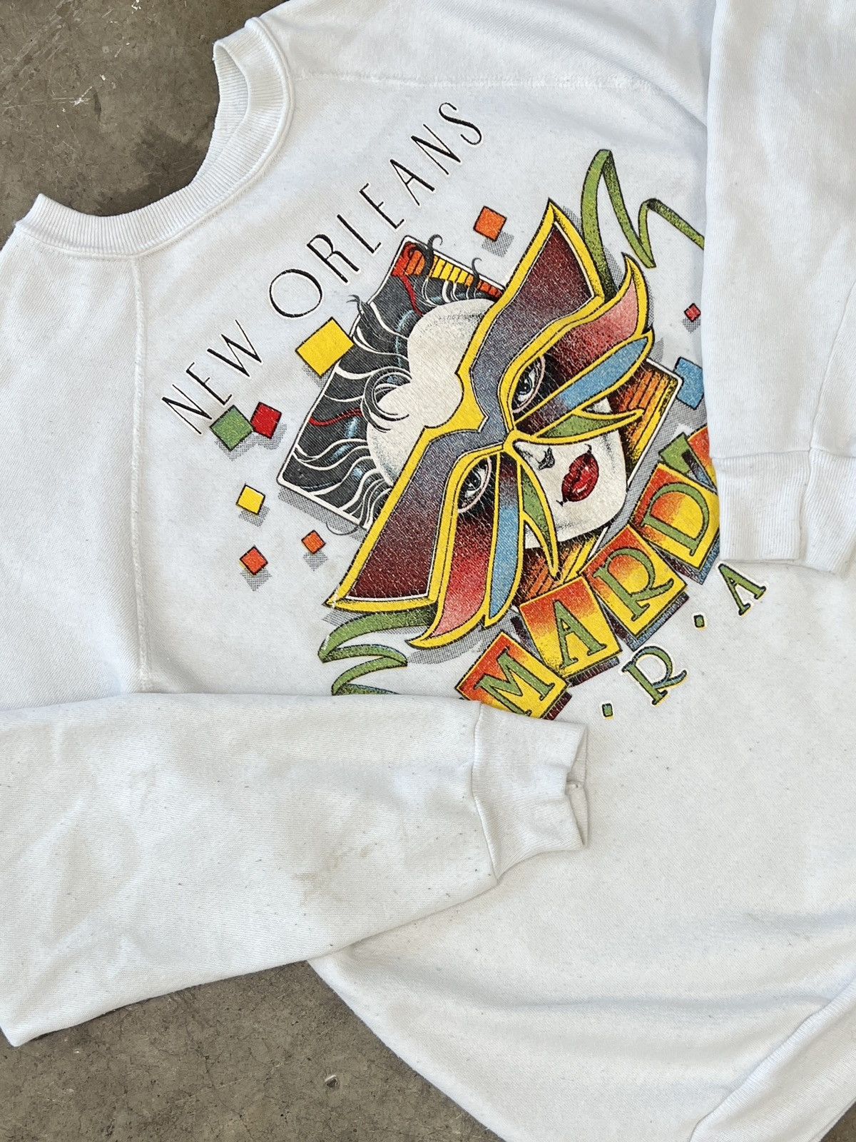 Vintage Vintage New Orleans Mardi Gras Crewneck Medium Size US M / EU 48-50 / 2 - 1 Thumbnail