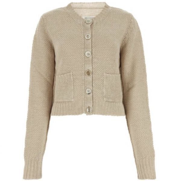 Signature Stitch Knit Cardigan Stamp: in Orange, Women's