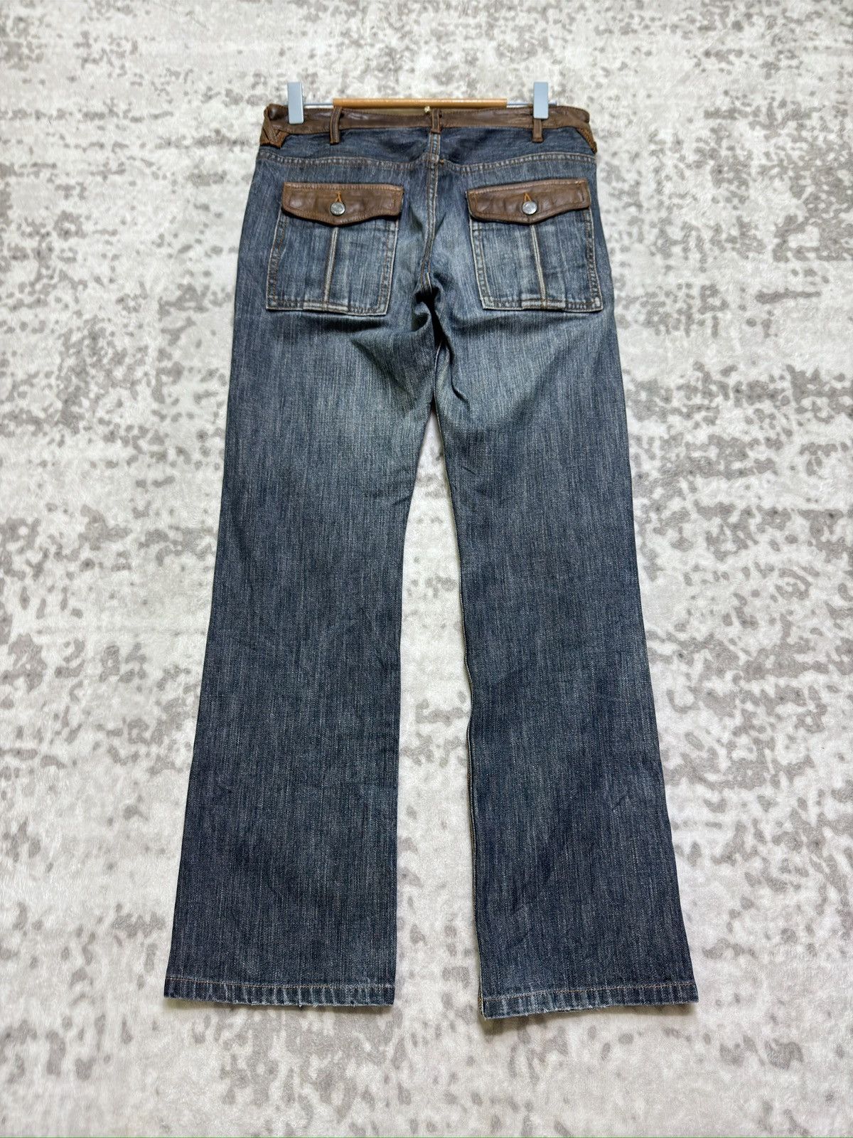 Hysteric Glamour Vintage Y2k Men’s Bigi Blue Denim Jeans Leather Waist Detail Size US 30 / EU 46 - 1 Thumbnail