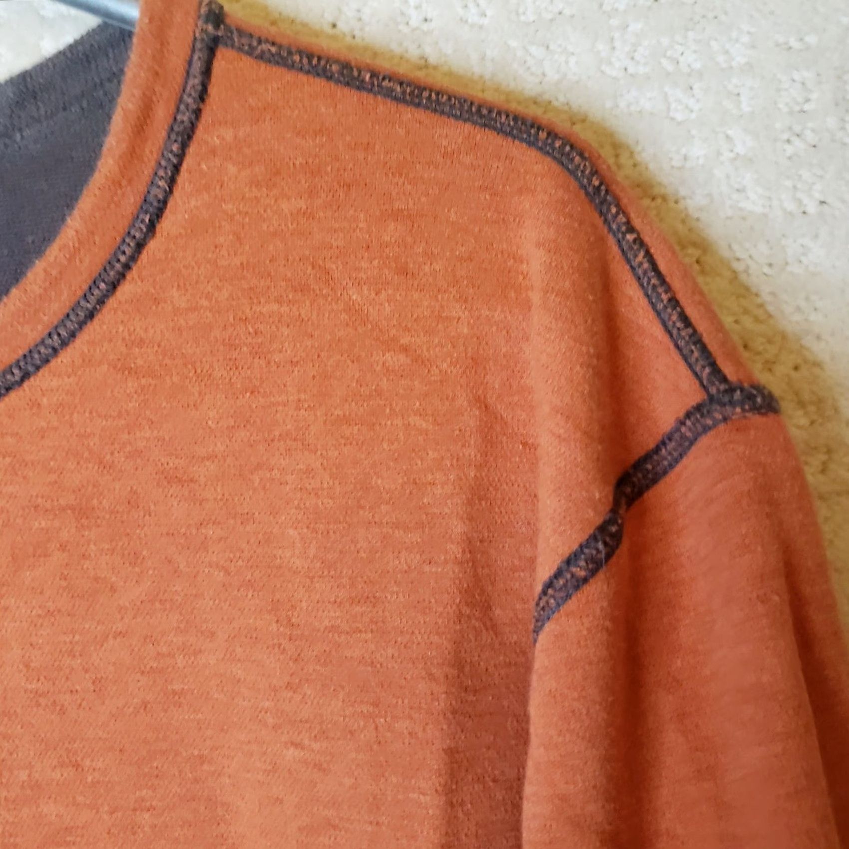 Tommy Bahama Tommy Bahama XL Sweatshirt Reversible Crewneck Cotton Long Sleeve Brown/Orange Size US XL / EU 56 / 4 - 5 Thumbnail