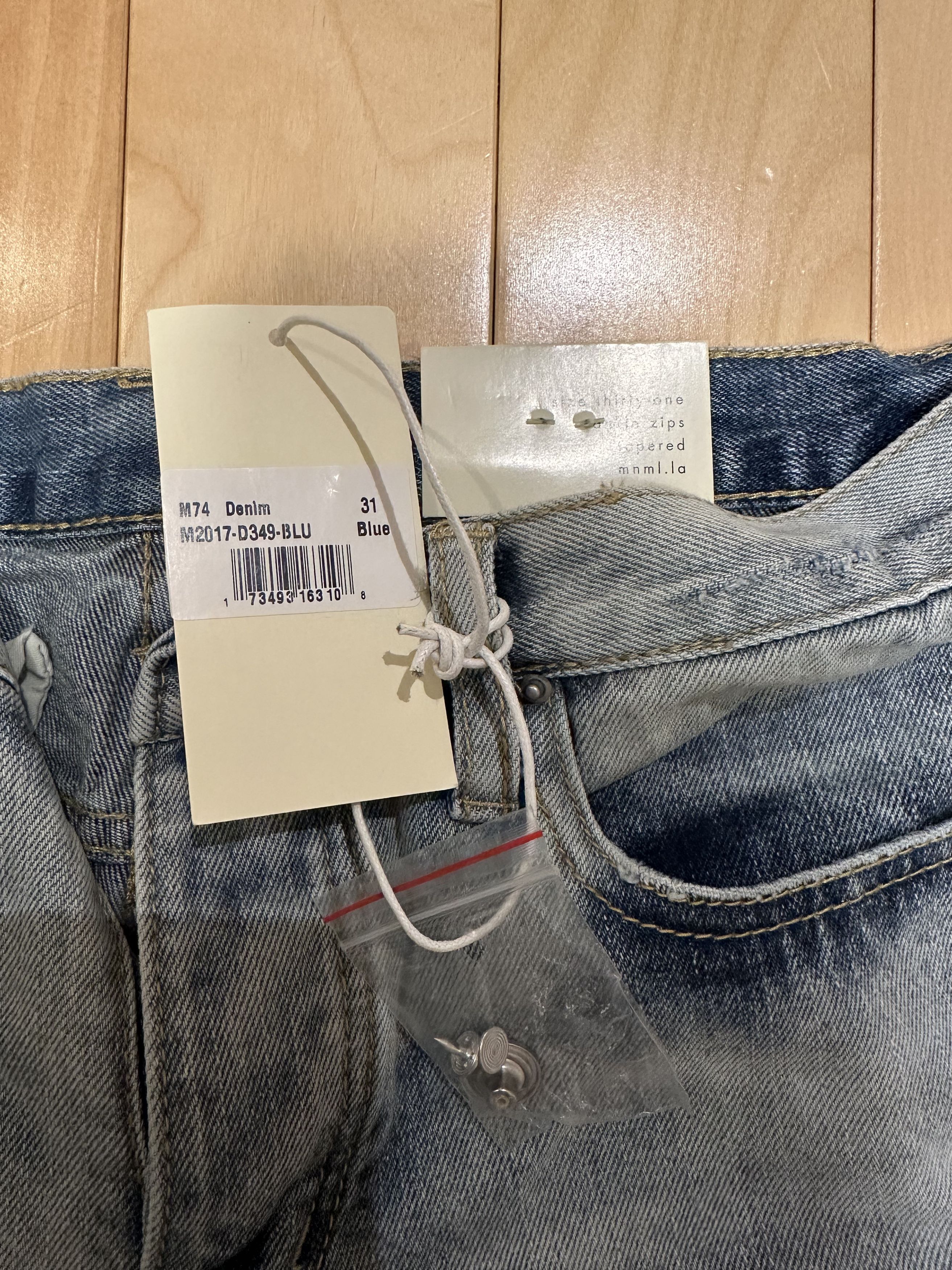 MNML MNML M74 Denim Zippers Ripped Jeans Size US 31 - 4 Thumbnail