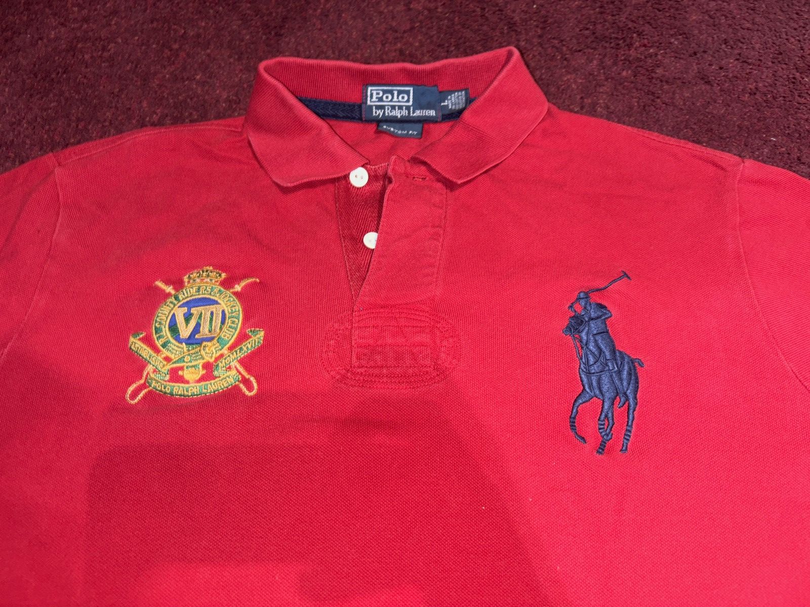 Polo Ralph Lauren × Vintage Polo Ralph Lauren Jockey Polo Shirt Size US L / EU 52-54 / 3 - 2 Thumbnail
